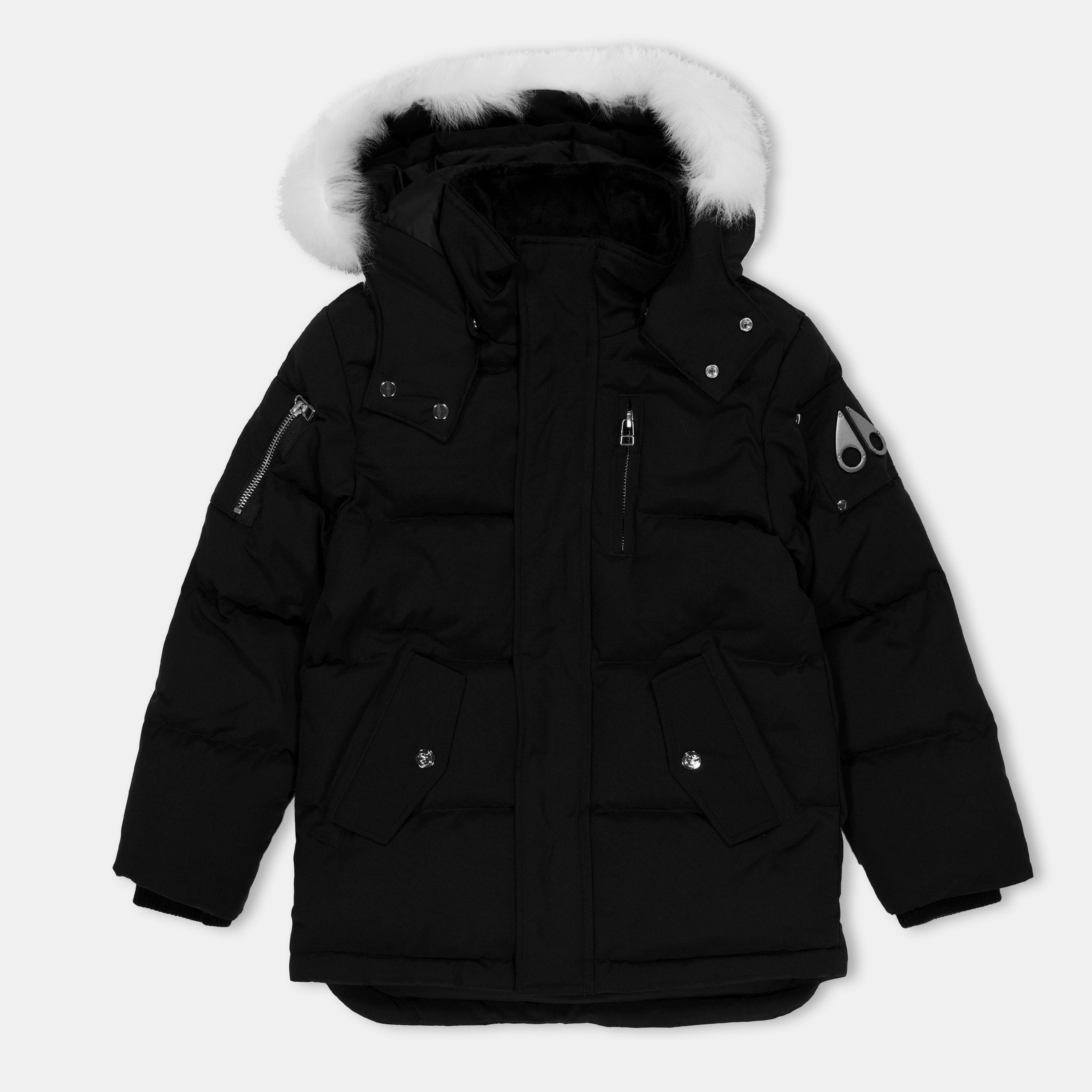 Blk/Wht 1001 - Moose Knuckles - Unisex Kids' Weather Resistant Insulated Parka - 1
