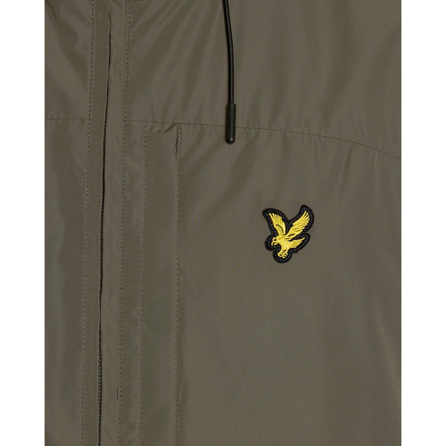 Lyle And Scott Men's Hooded Zipped Rain Anorak - Khaki Ash X569 - M