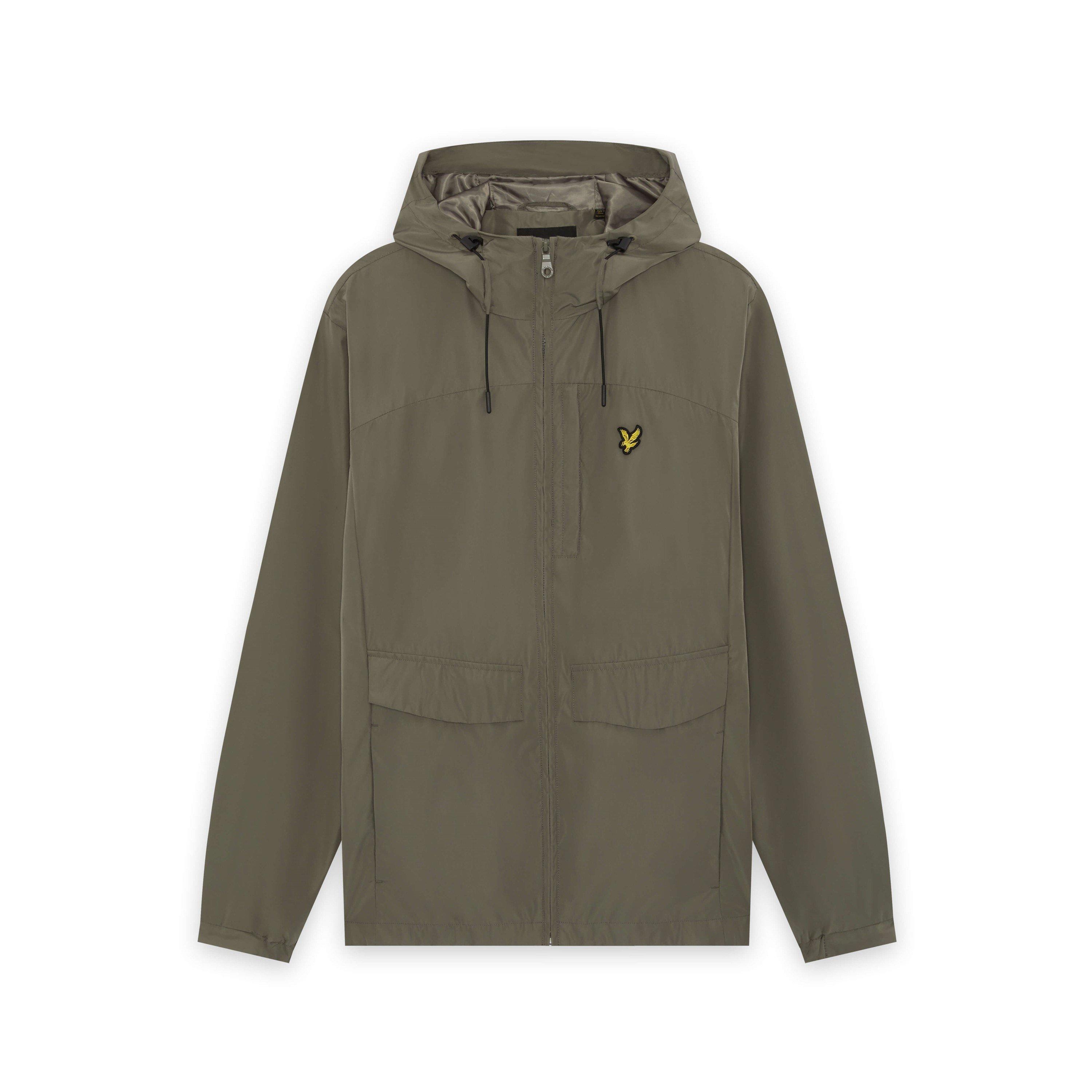 Khaki Ash X569 - Lyle and Scott - Lyle Hood Zip Jkt Sn62 - 2