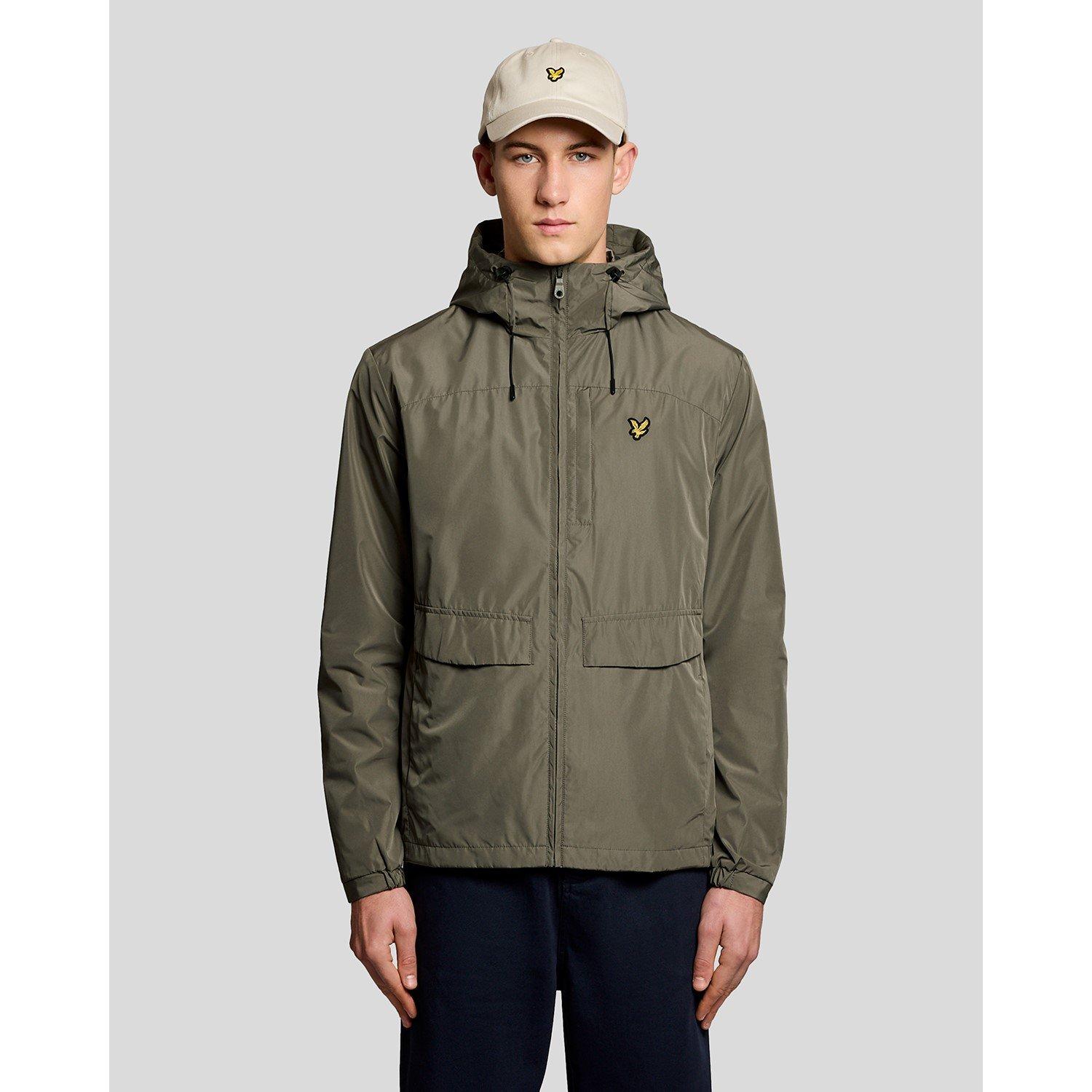Khaki Ash X569 - Lyle and Scott - Lyle Hood Zip Jkt Sn62 - 6