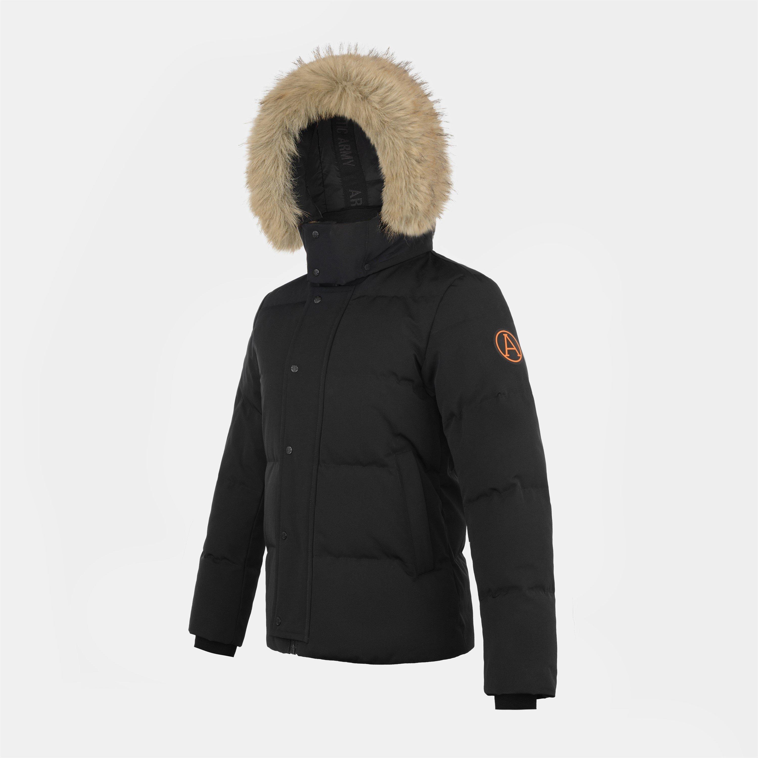 Black - Arctic Army - Kids' Muskox Hooded Parka - 3