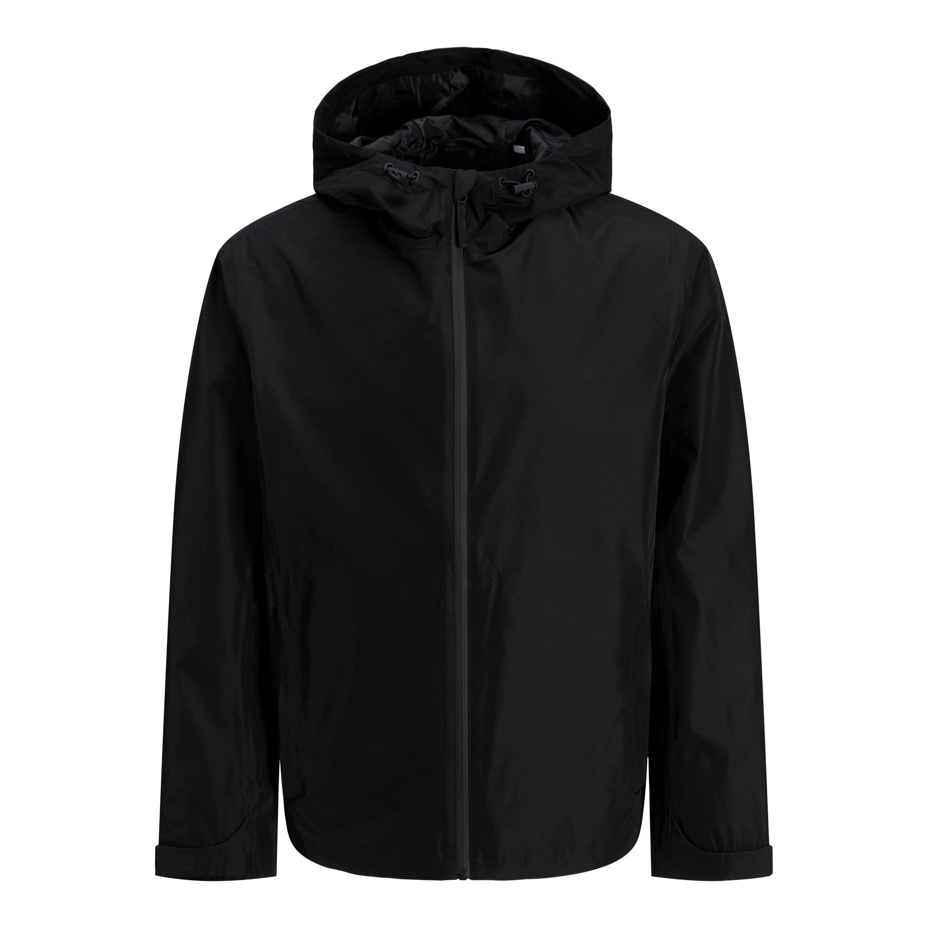Black - Jack and Jones - Men's Rain Anorak Jacket