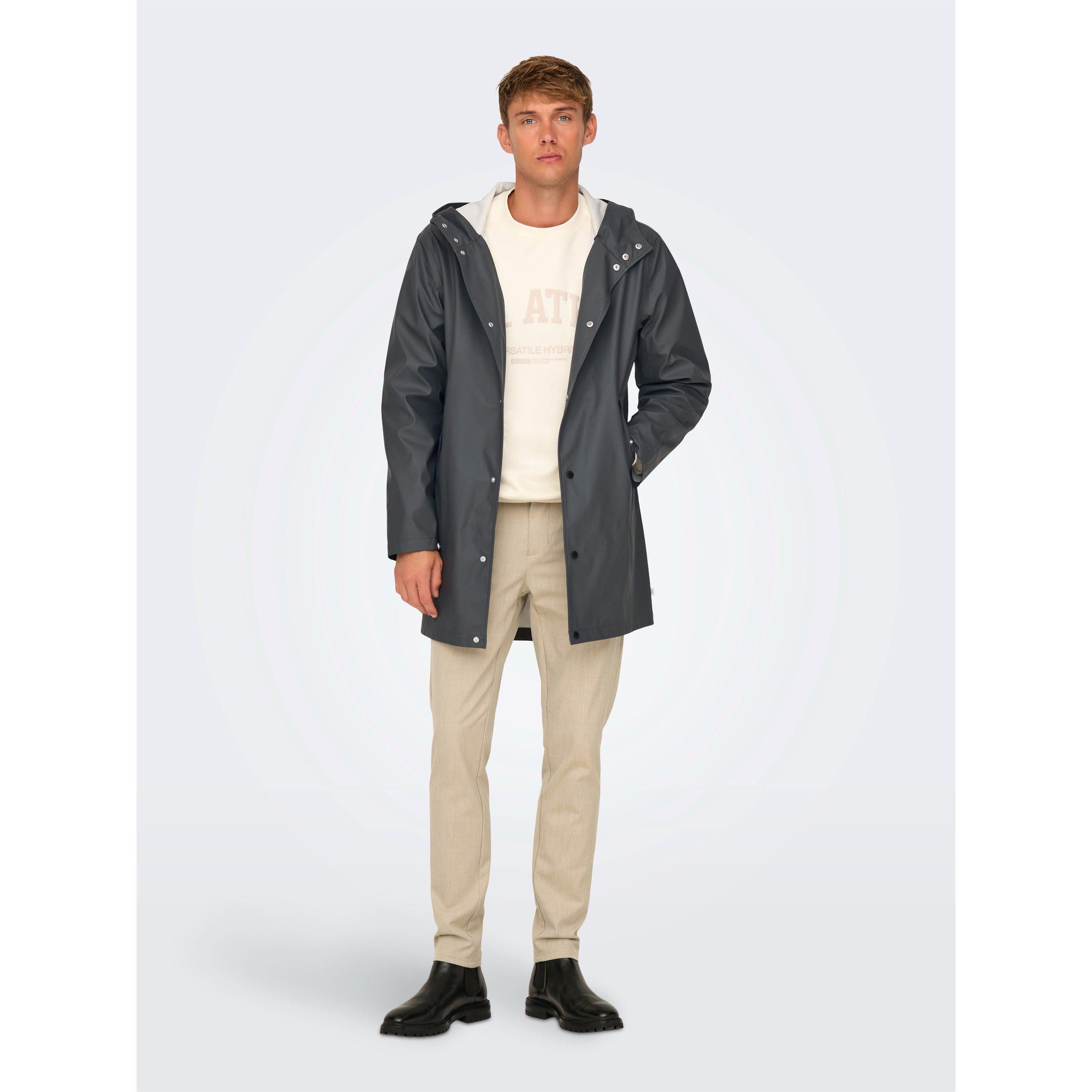 мъжко 's Waterproof Lightweight Rain Anorak