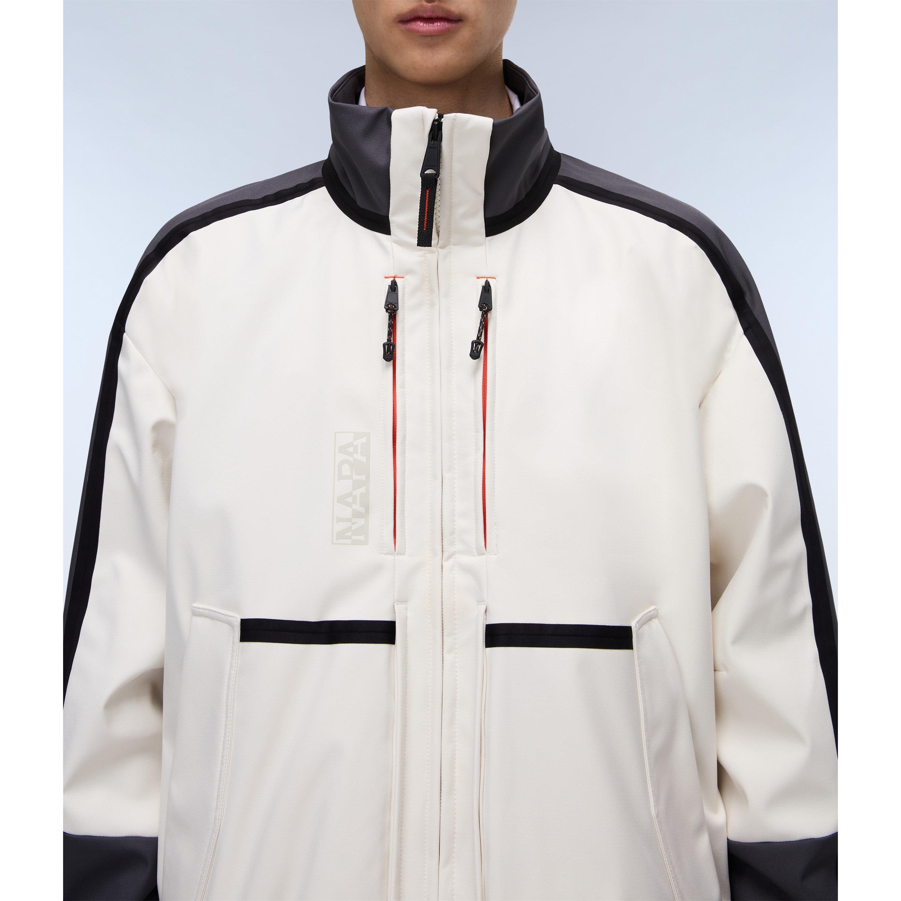 Beige Dimity - Napapijri - Men's Tusco Beige Water-Resistant Rain Anorak - 13