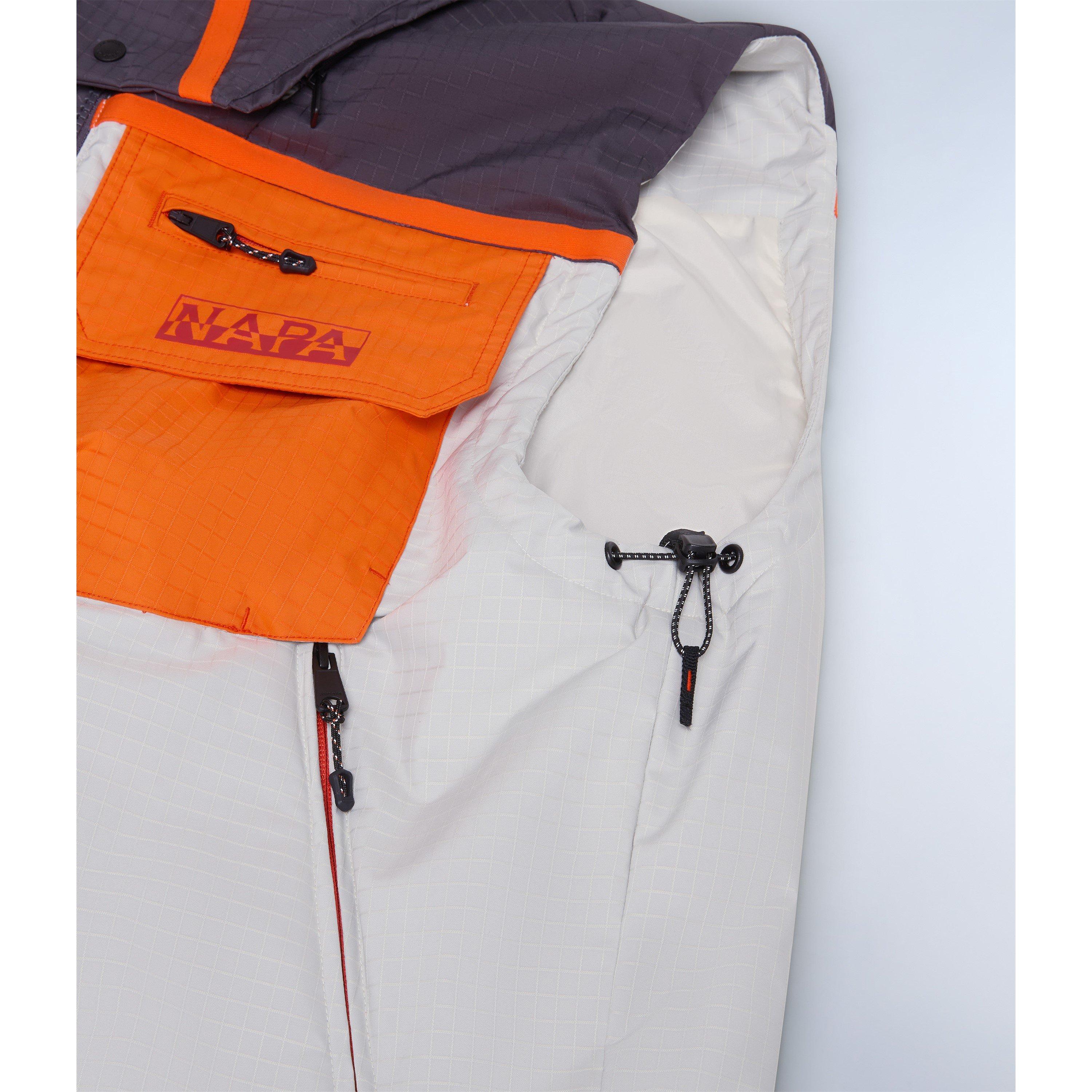 Beige Dimity - Napapijri - Men's Tusco Beige Water-Resistant Rain Anorak - 14