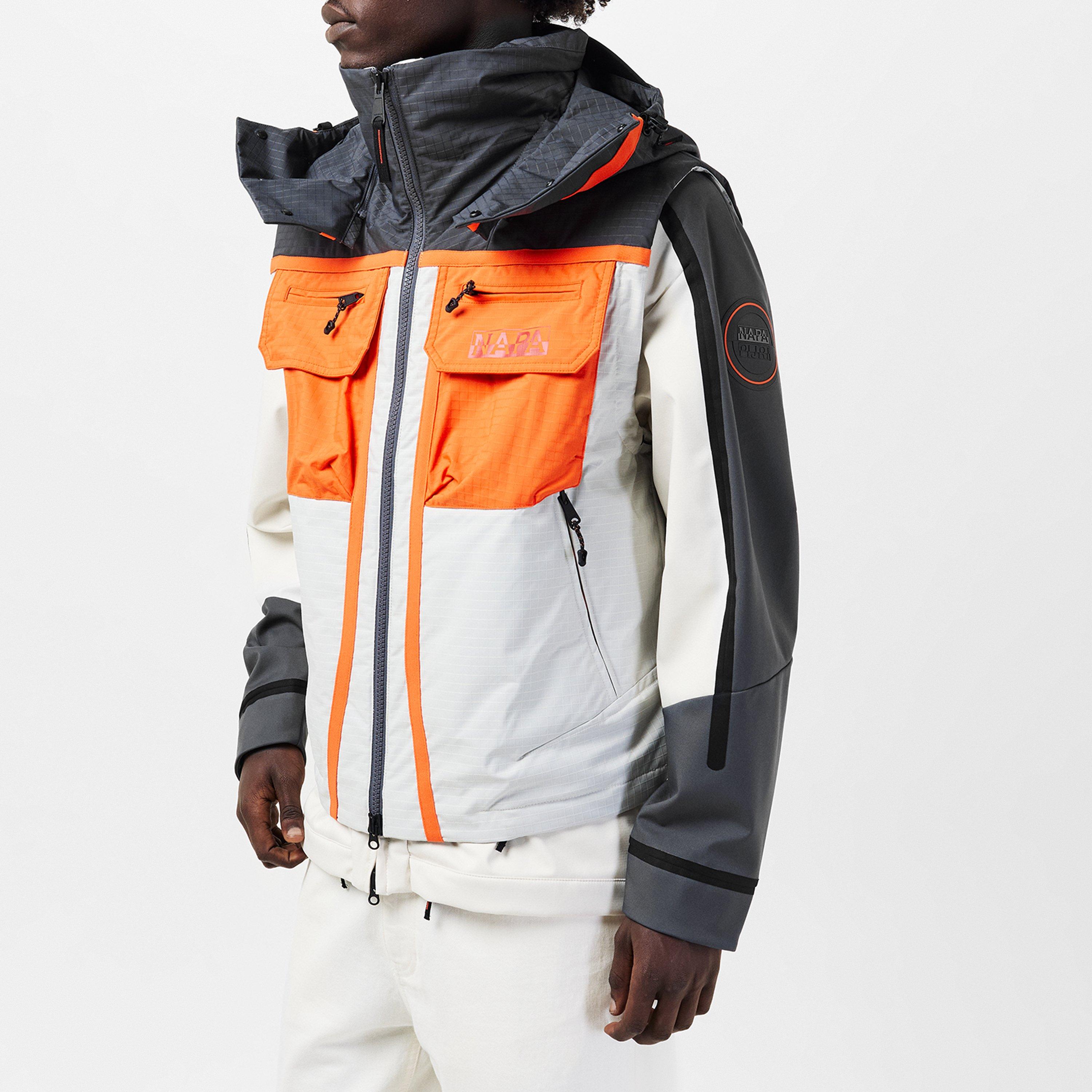 Beige Dimity - Napapijri - Men's Tusco Beige Water-Resistant Rain Anorak - 3