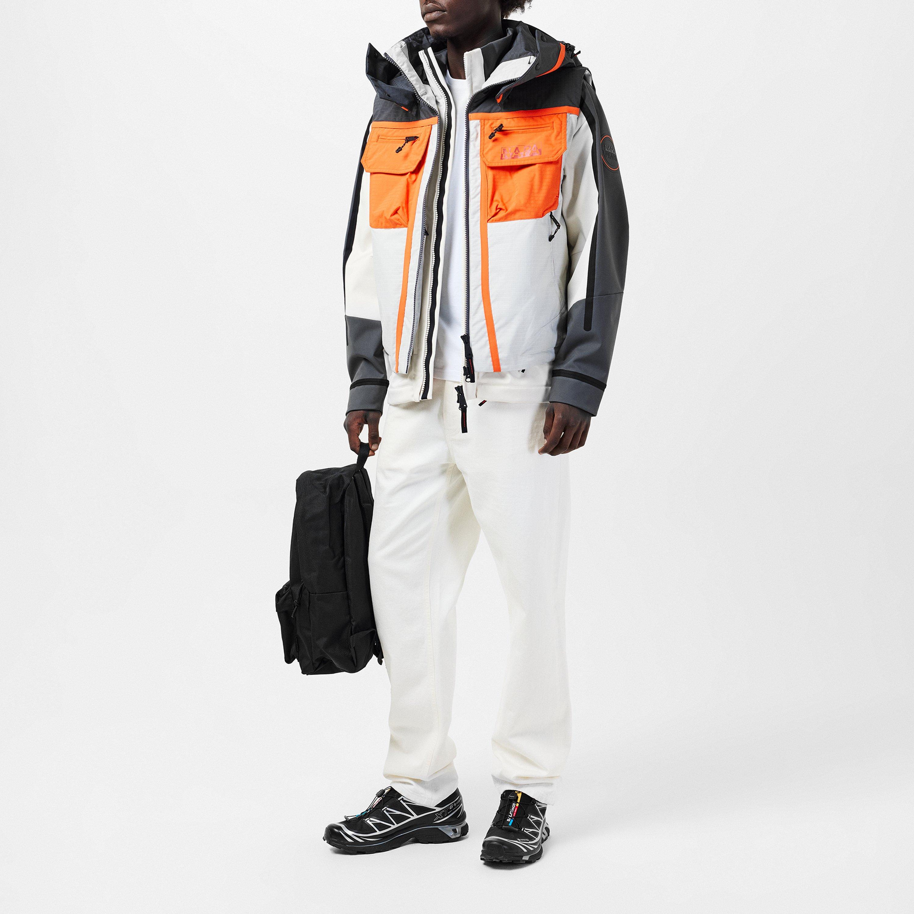 Beige Dimity - Napapijri - Men's Tusco Beige Water-Resistant Rain Anorak - 7