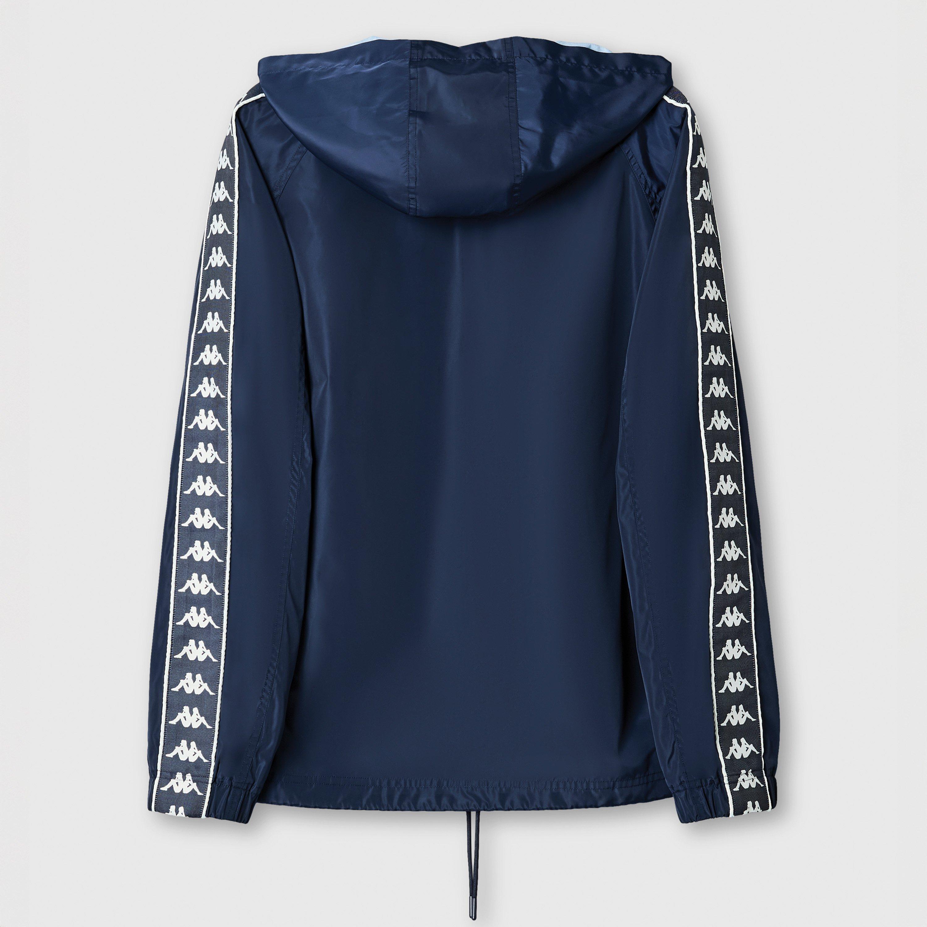 Blau/Weiß GPT - Kappa - Men's Banda Hooded Rain Anorak - 2