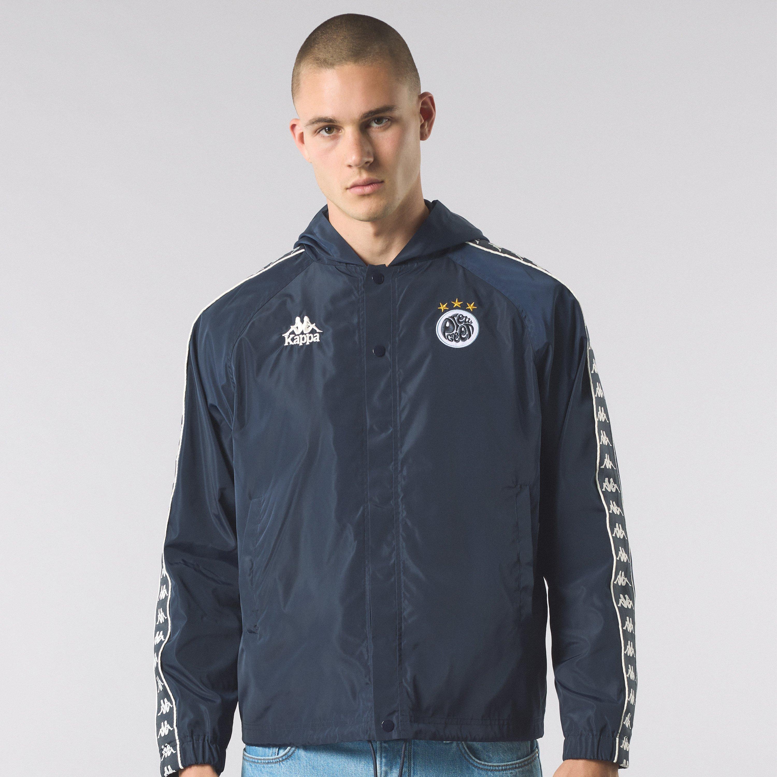 Blau/Weiß GPT - Kappa - Men's Banda Hooded Rain Anorak - 3