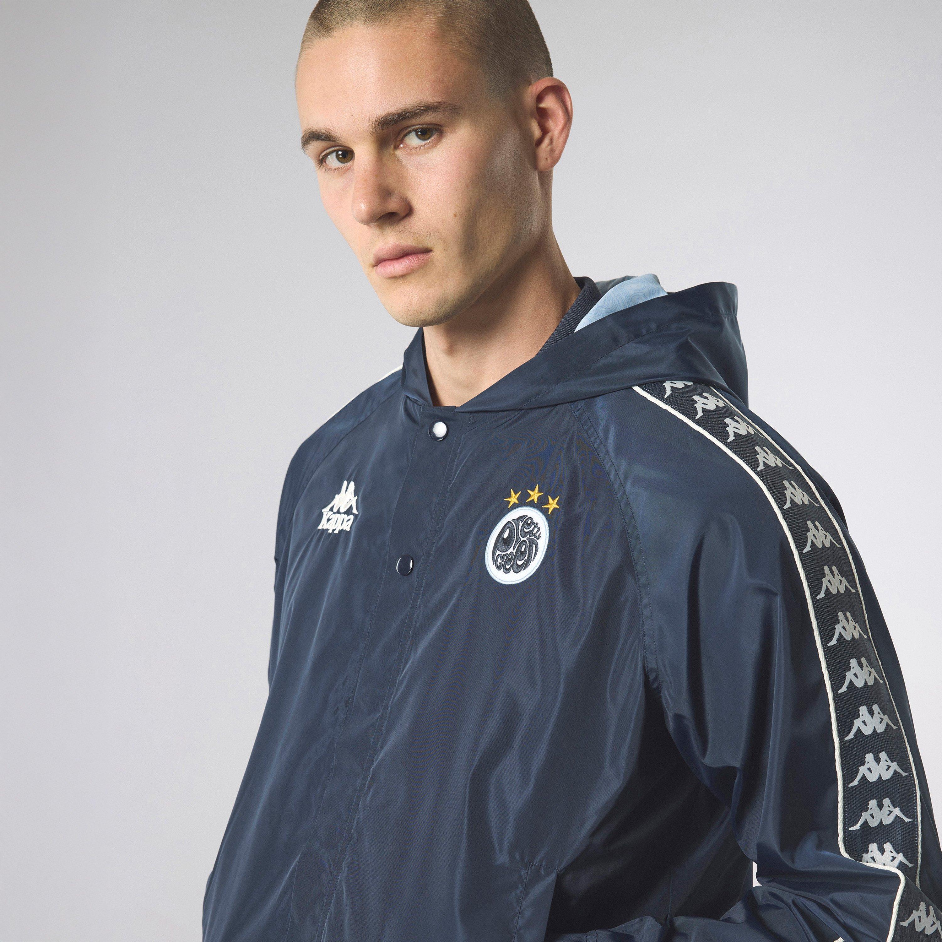 Blau/Weiß GPT - Kappa - Men's Banda Hooded Rain Anorak - 5