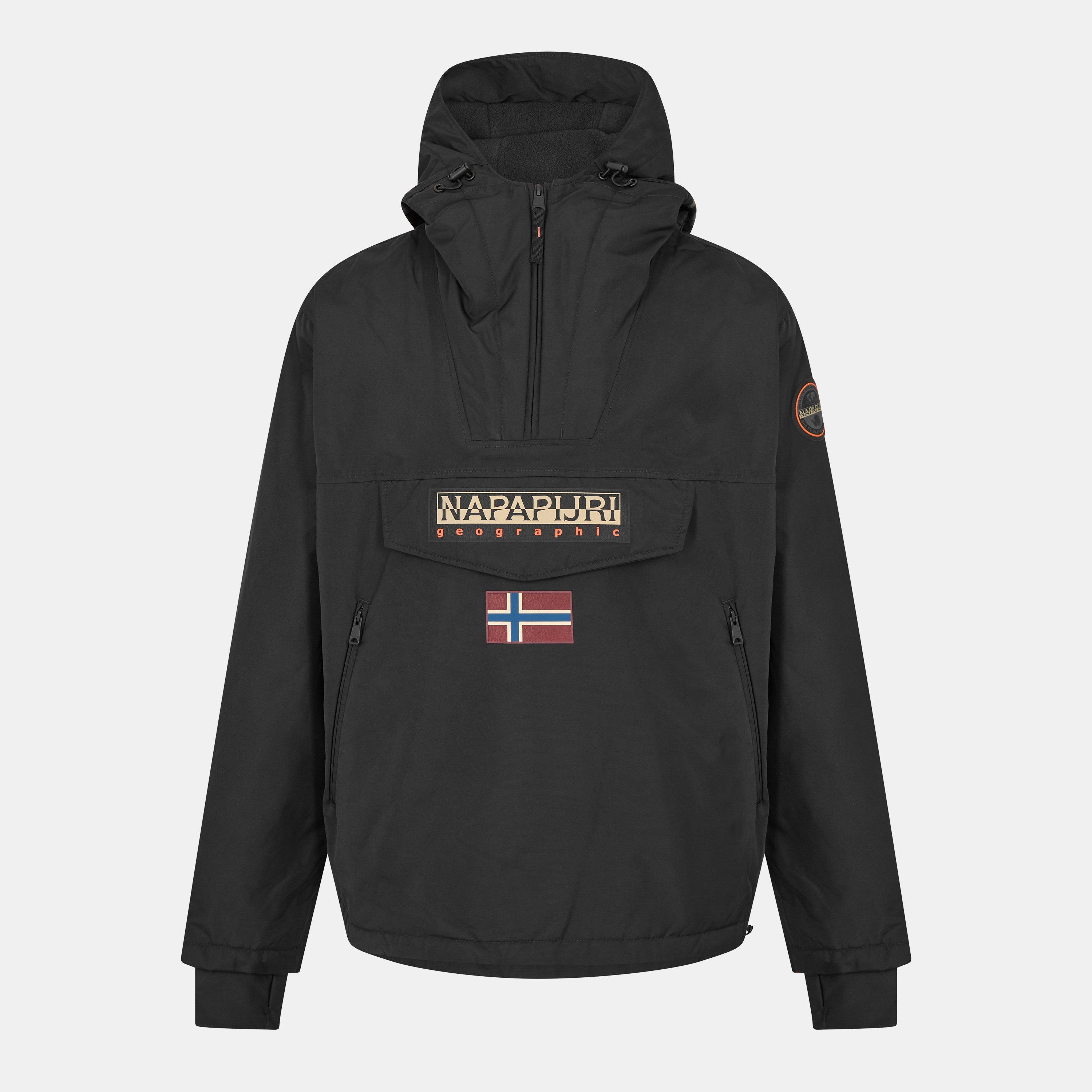 Napapijri Men's Rainforest Waterproof Rain Anorak - Black Beauty - M