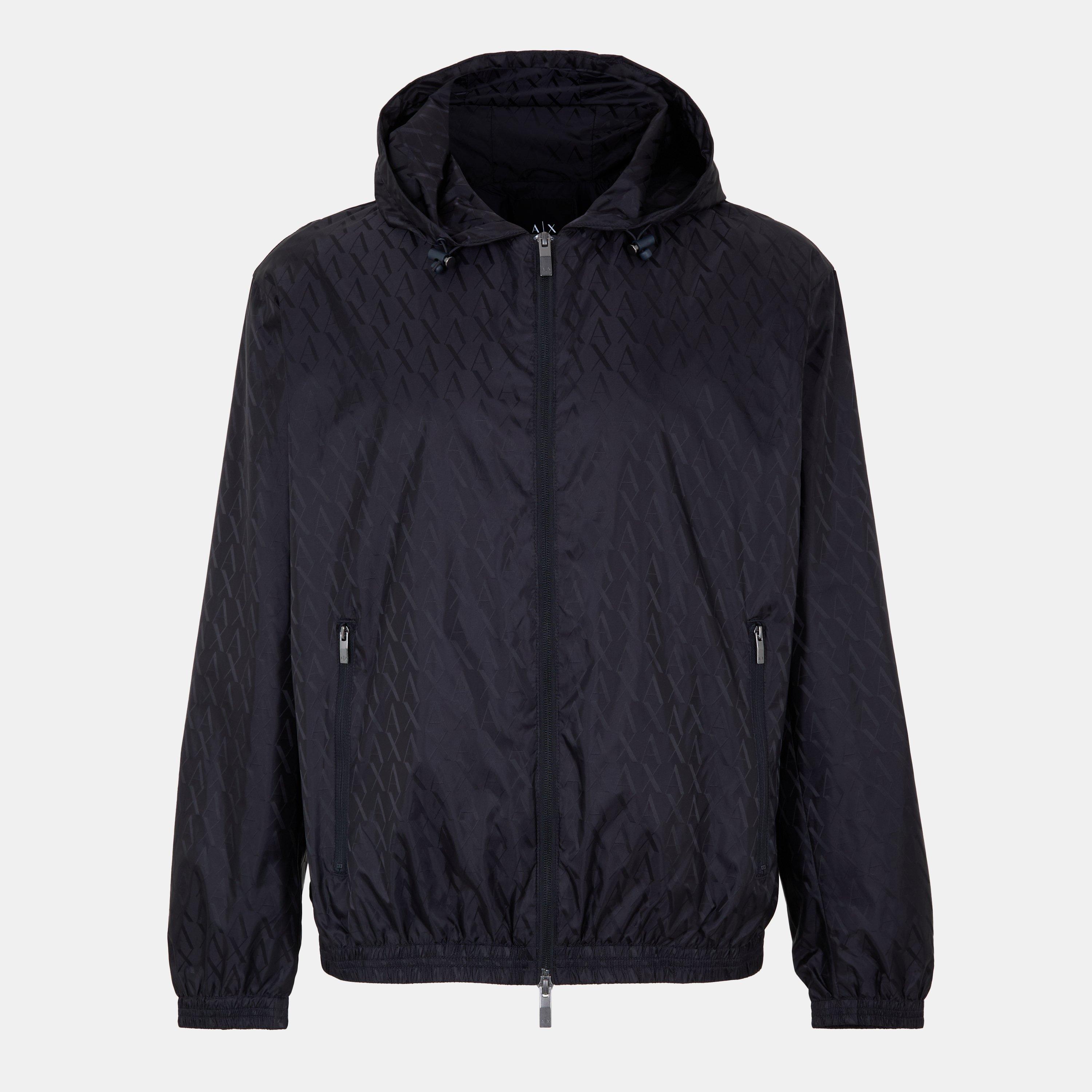Armani Exchange Men's Water-Resistant Rain Anorak - Deep Navy - 2XL
