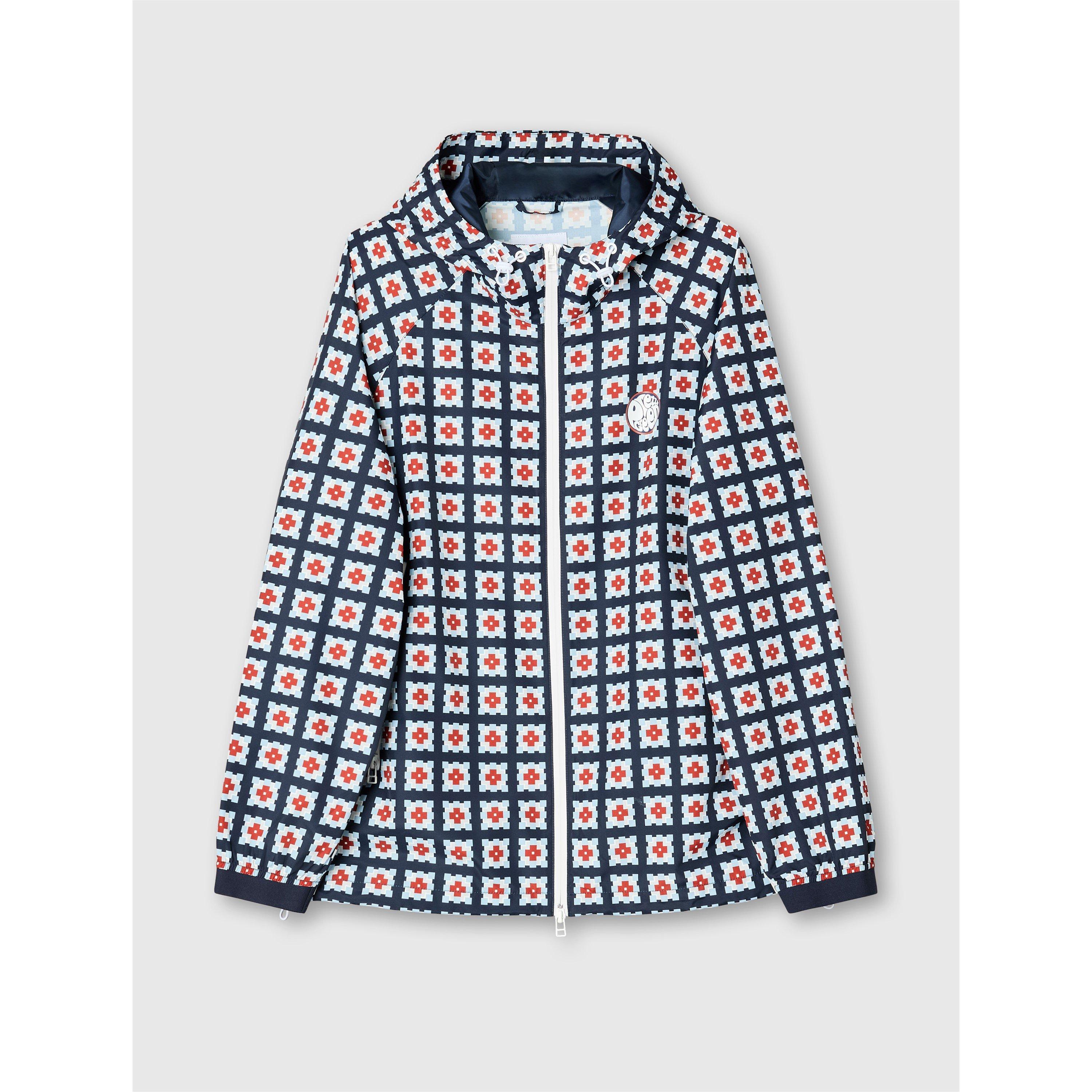 Pretty Green Men's Timperley Geo Water-Resistant Rain Anorak -  - Large