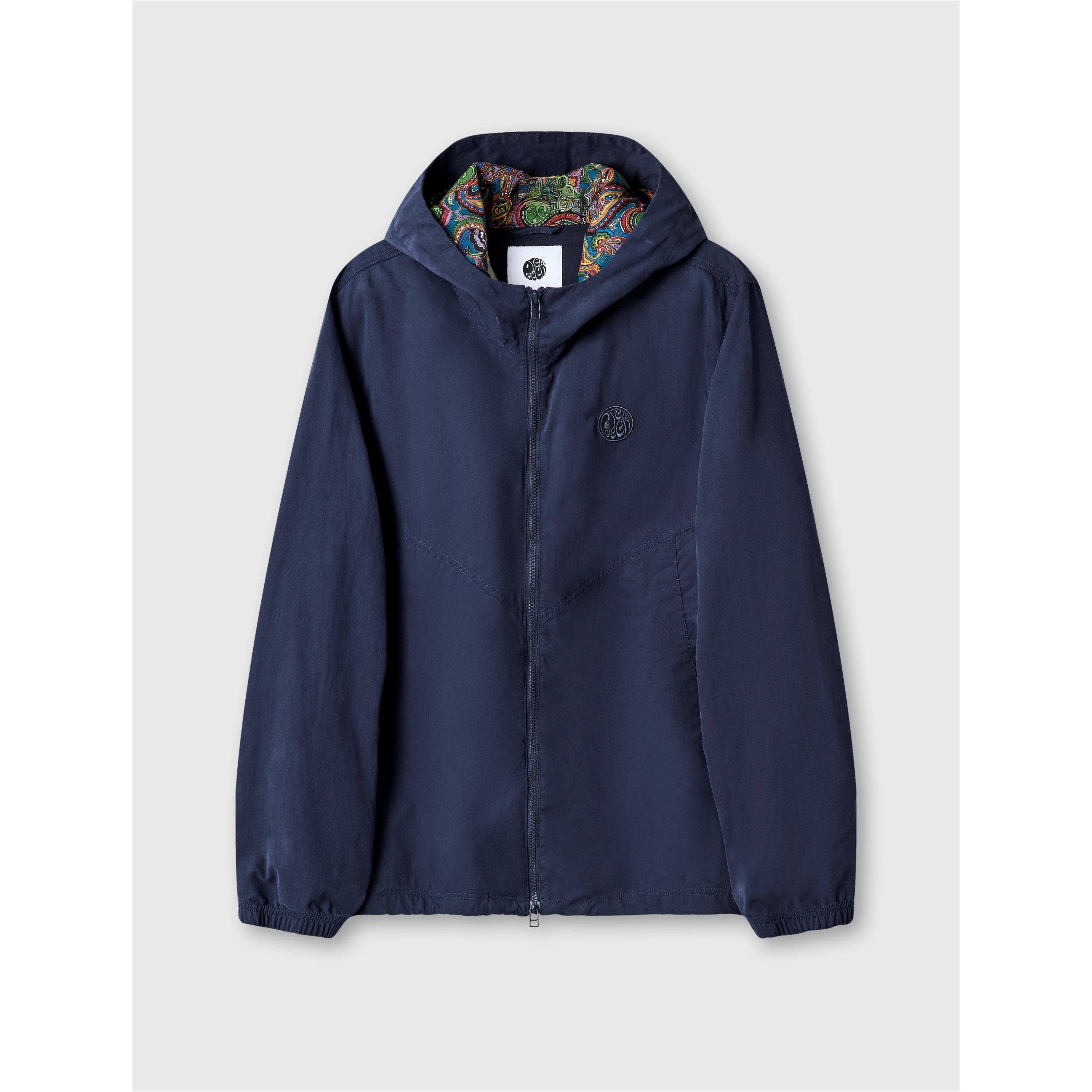 Pretty Green Men's Feltham Weatherproof Rain Anorak - Navy - Medium