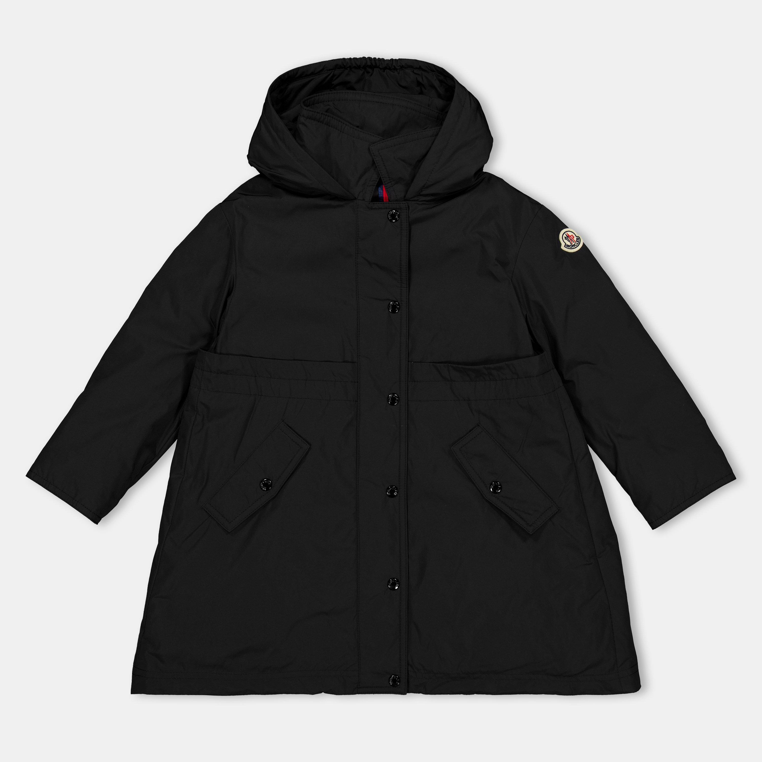 Black 999 - Moncler - Kids' Coleen Funnel Neck Hooded 4 Pocket Long Sleeve Parka - 1