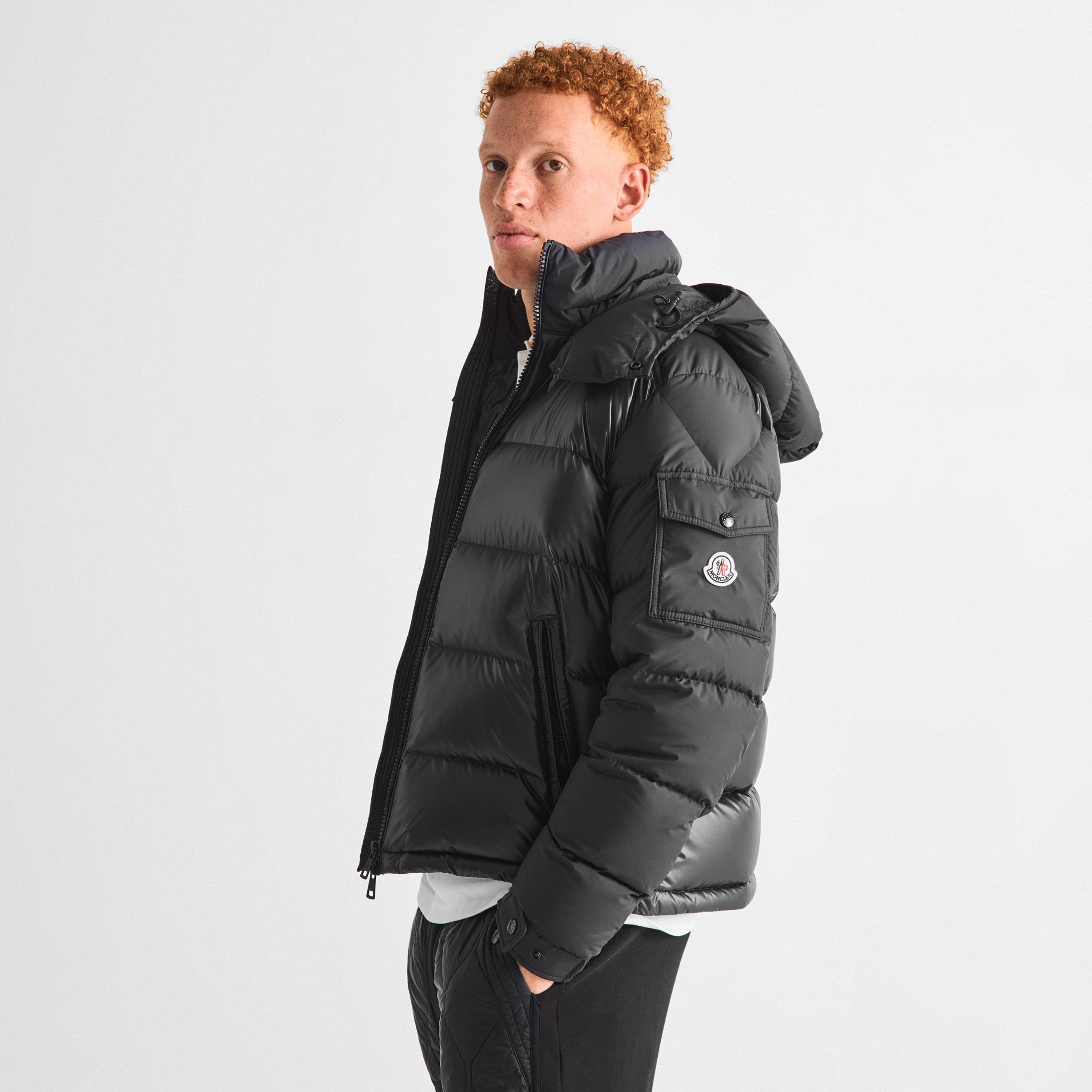 Black 999 - Moncler - Men's Maya Mix Short Puffer Jacket - 3