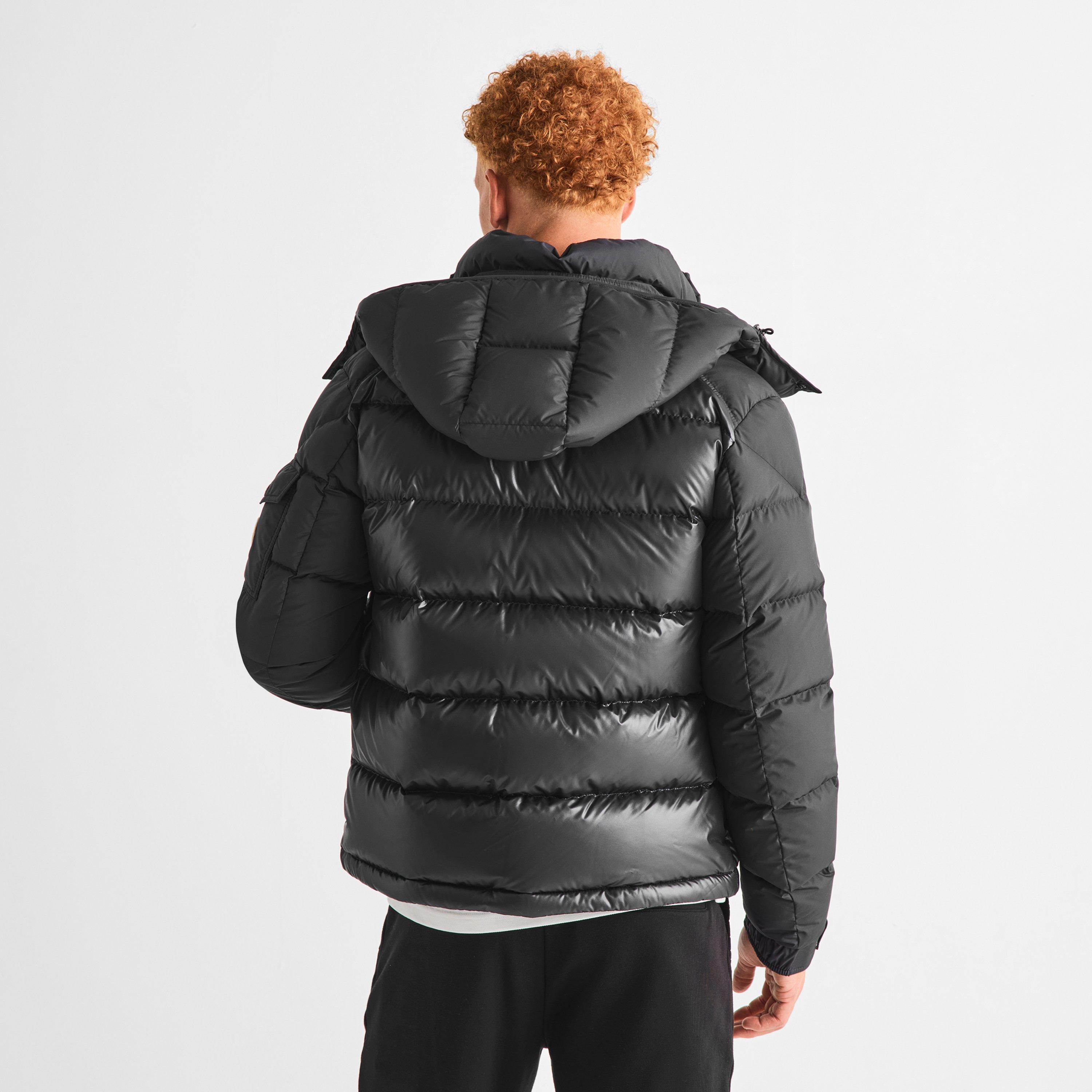 Black 999 - Moncler - Men's Maya Mix Short Puffer Jacket - 4