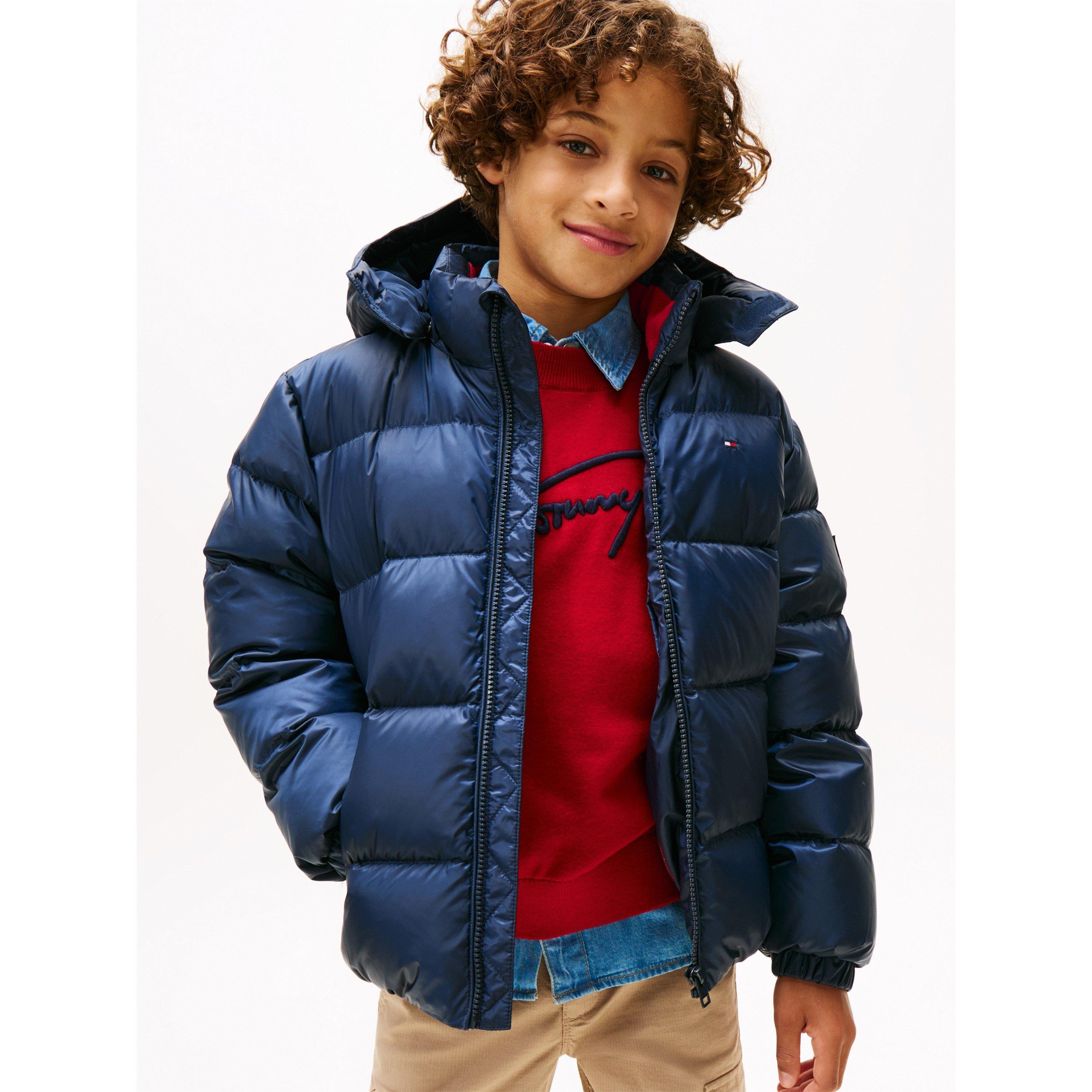 Dark Blue C1G - Tommy Hilfiger - Kids' Essential Duck Down Short-Puffer Jacket - 2