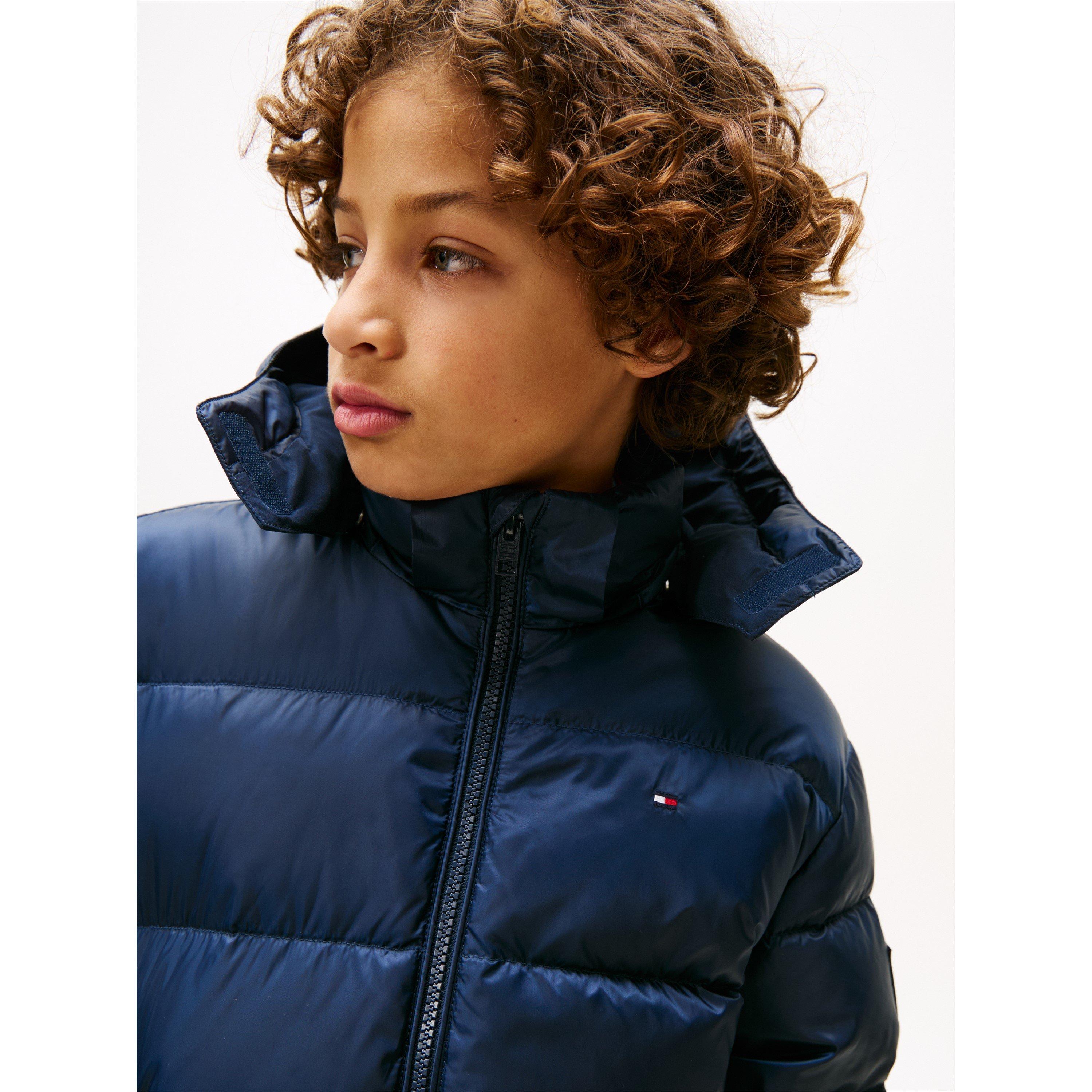 Dark Blue C1G - Tommy Hilfiger - Kids' Essential Duck Down Short-Puffer Jacket - 4