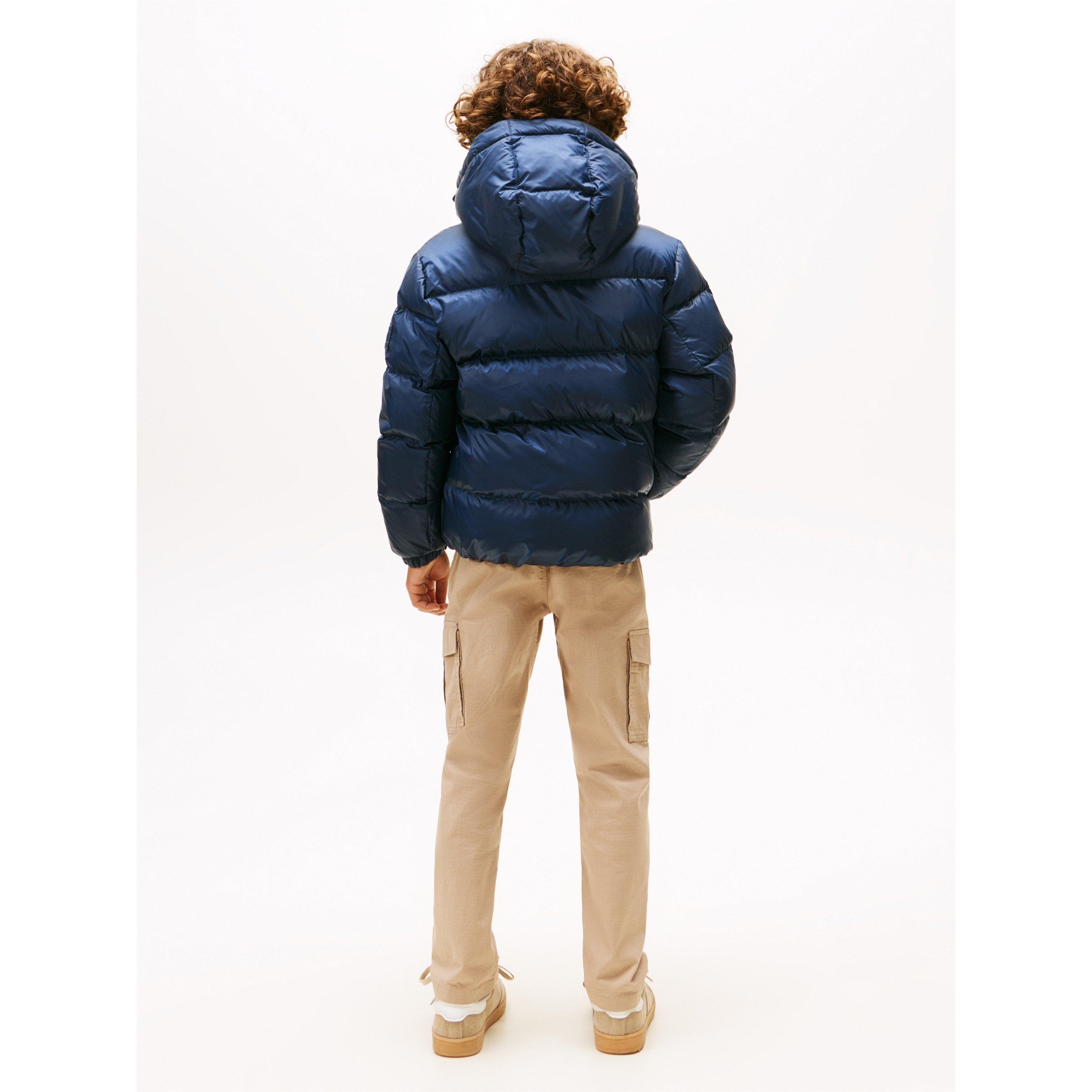 Dark Blue C1G - Tommy Hilfiger - Kids' Essential Duck Down Short-Puffer Jacket - 5