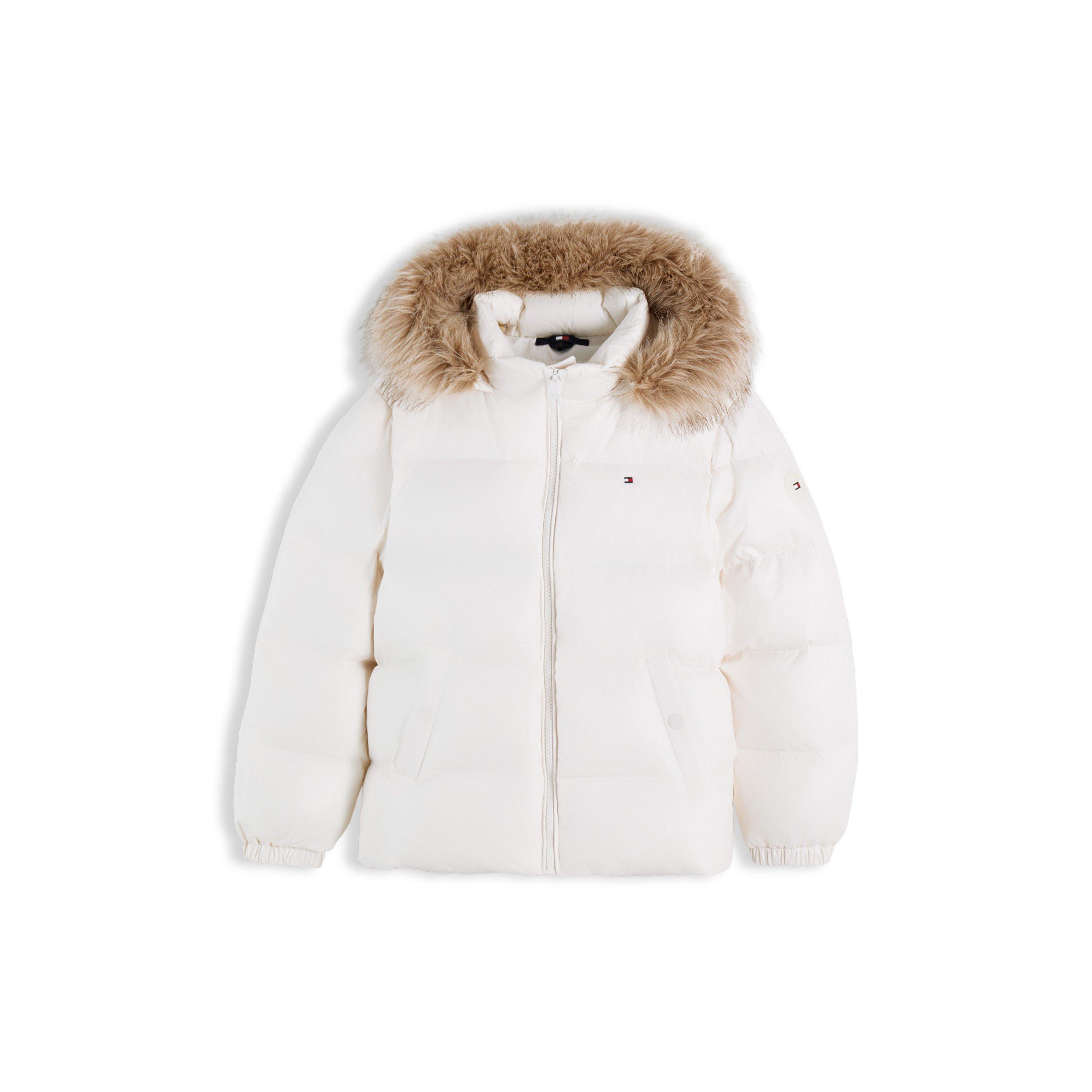 Tommy Hilfiger Kids' Essential Duck Down Full-Zip Short Puffer Jacket