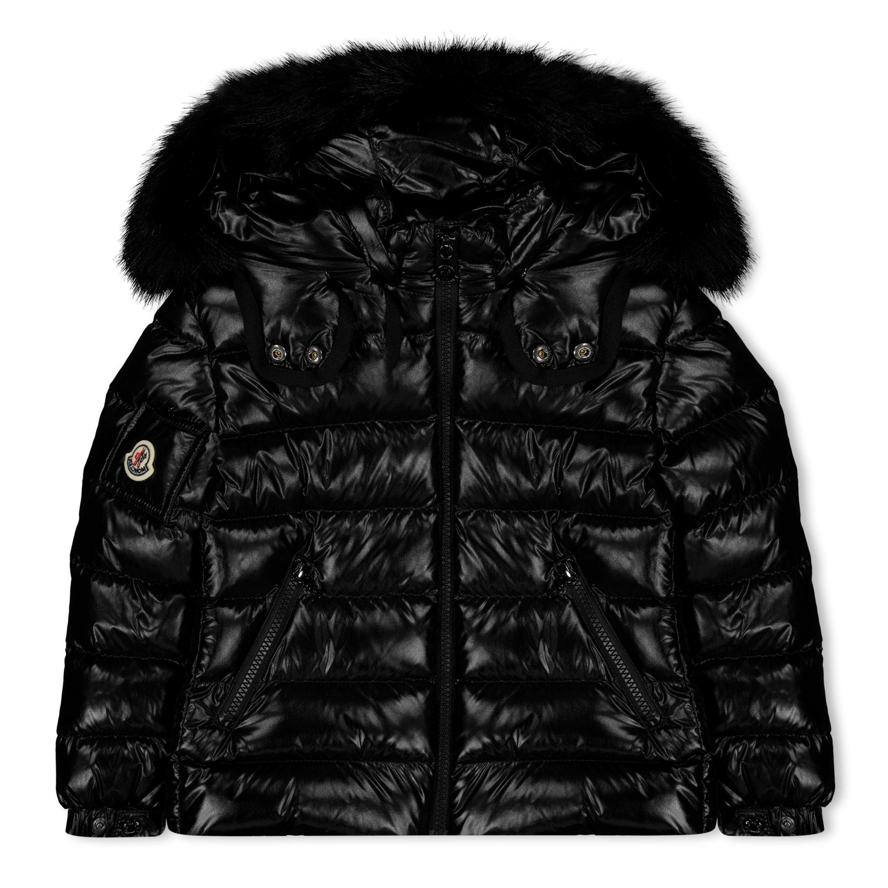 Moncler Kids Girls Black Badyf Down Jacket - Image 3