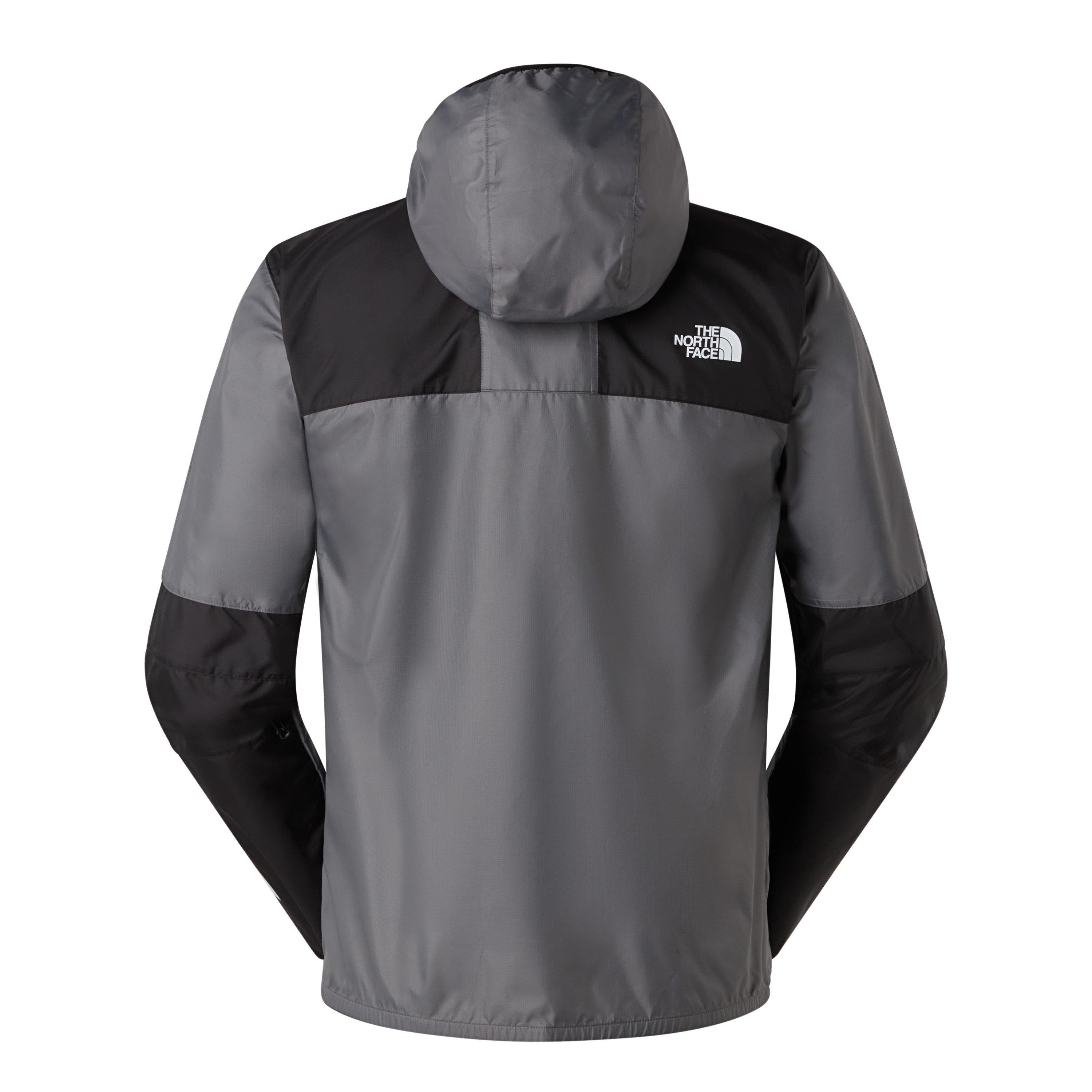 Smoked Pearl - The North Face - Mens Mountain Water Resistant Long Sleeve Rain Anorak - 2