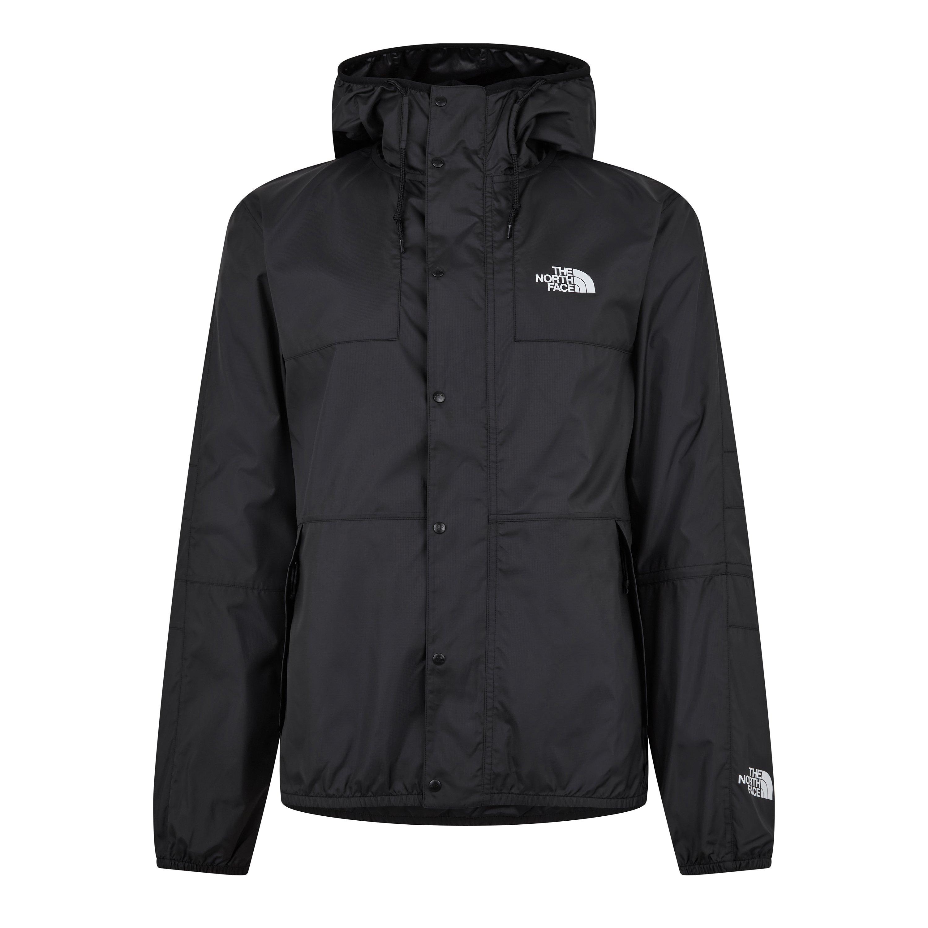 TNF Black - The North Face - Mens Mountain Water Resistant Long Sleeve Rain Anorak - 1