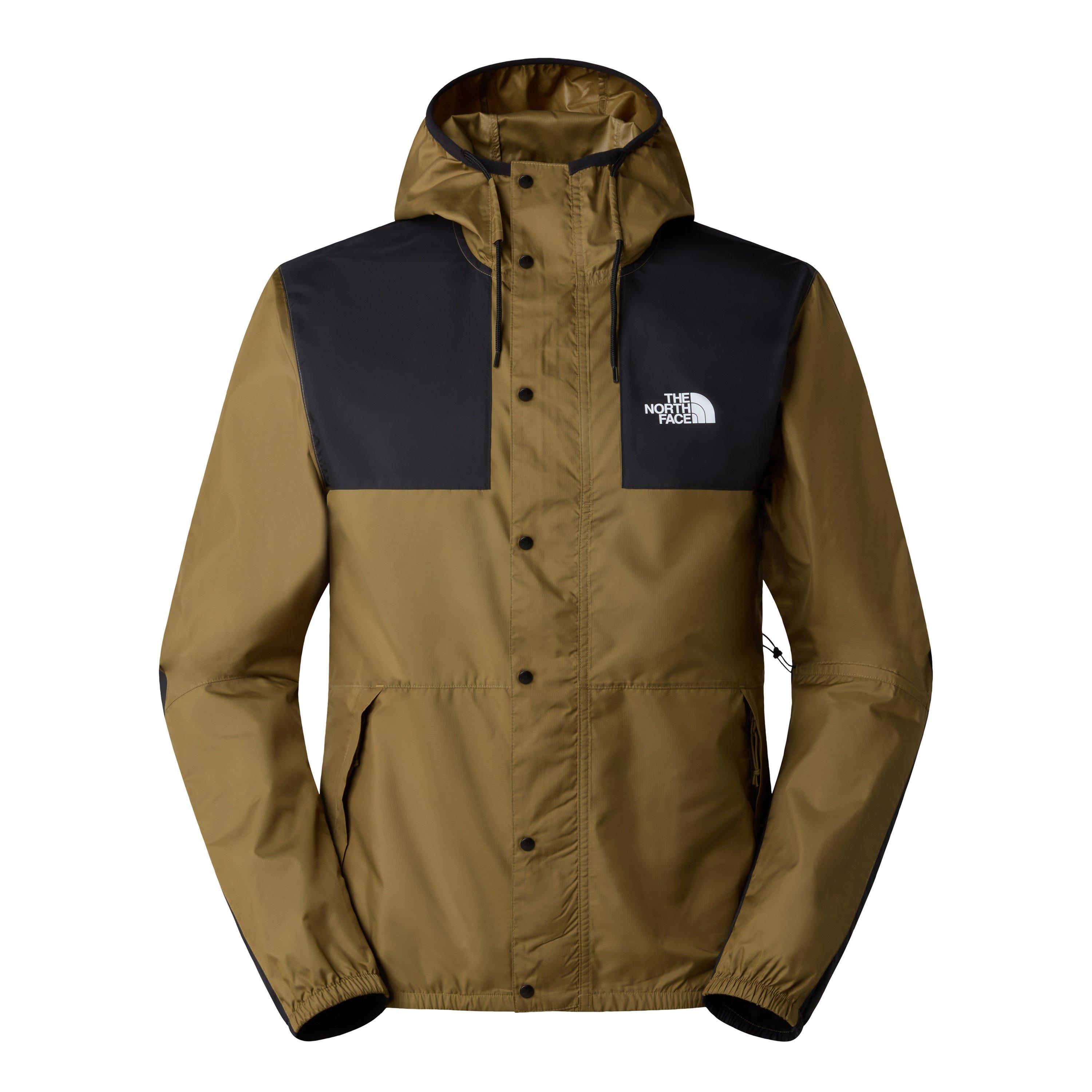 The North Face Mens Mountain Water Resistant Long Sleeve Rain Anorak - Cedar - Large