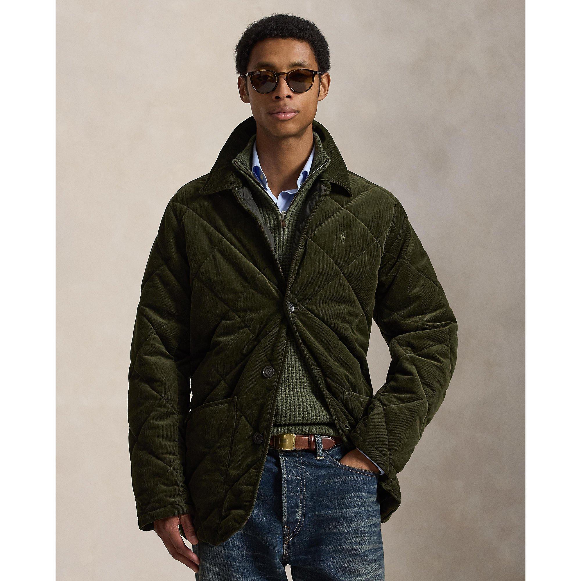 Company Olive - Polo Ralph Lauren - Polo Cord Car Coat Sn05 - 2