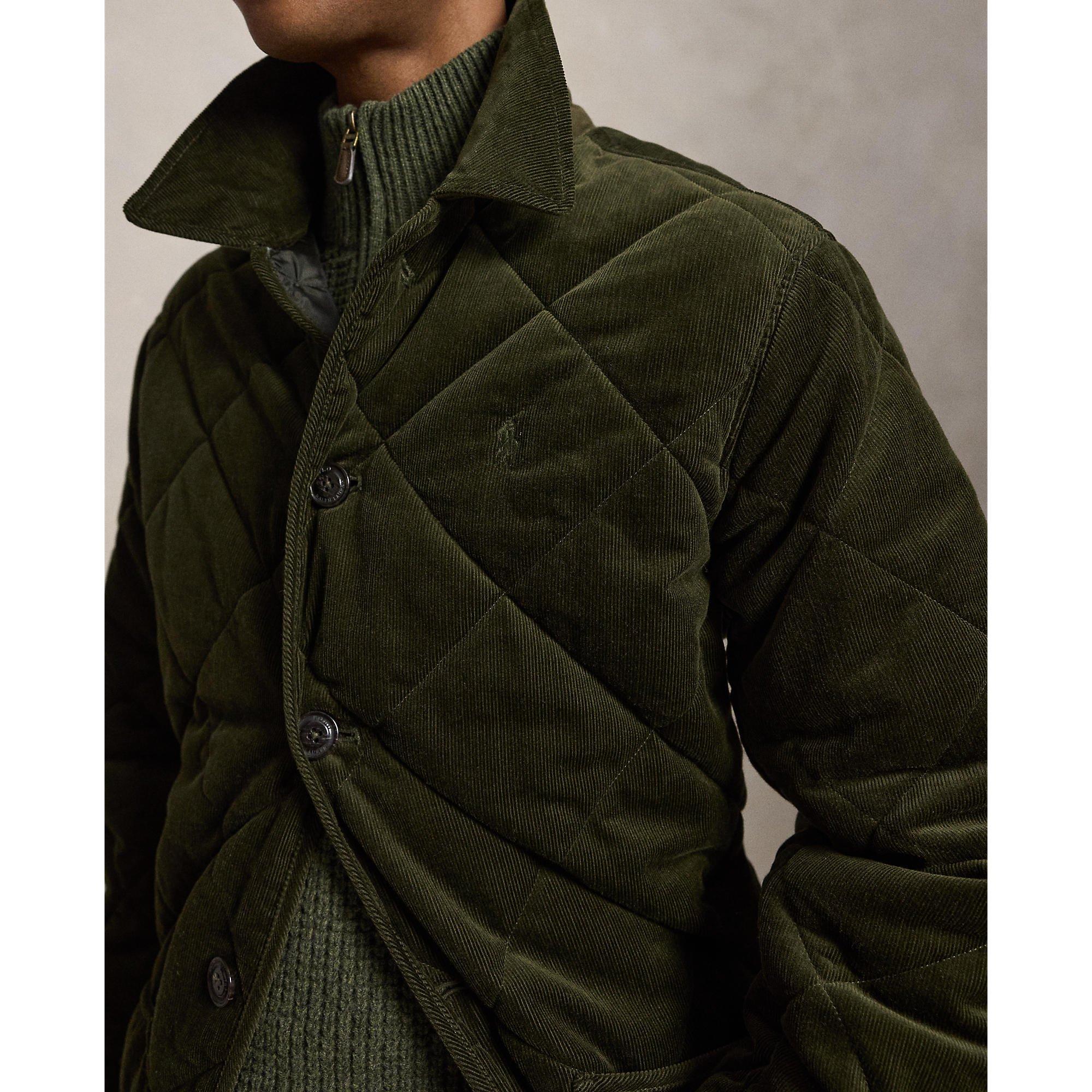 Company Olive - Polo Ralph Lauren - Polo Cord Car Coat Sn05 - 4