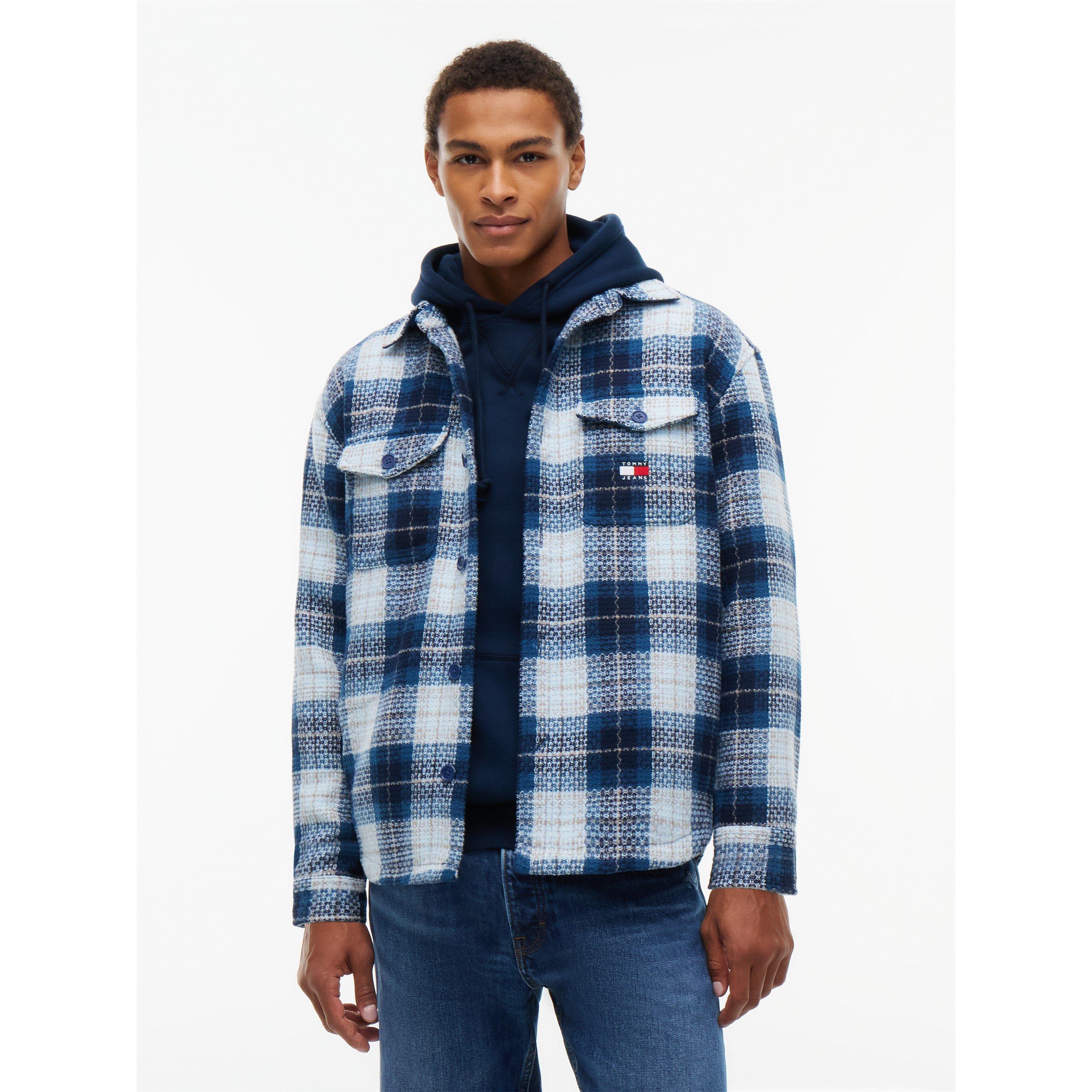 Navy Check - Tommy Jeans - TJ Check Overshirt Sn64 - 2