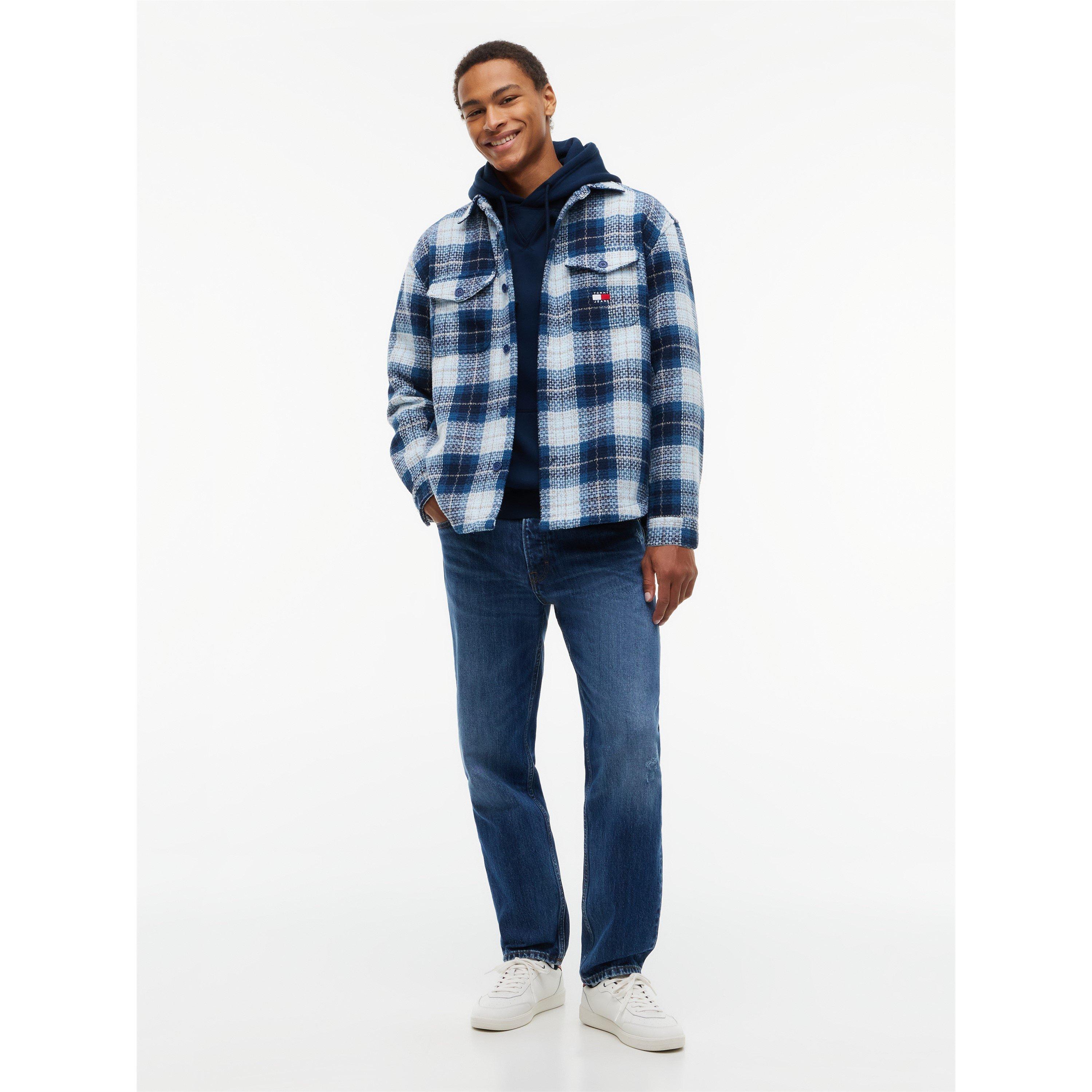 Navy Check - Tommy Jeans - TJ Check Overshirt Sn64 - 4