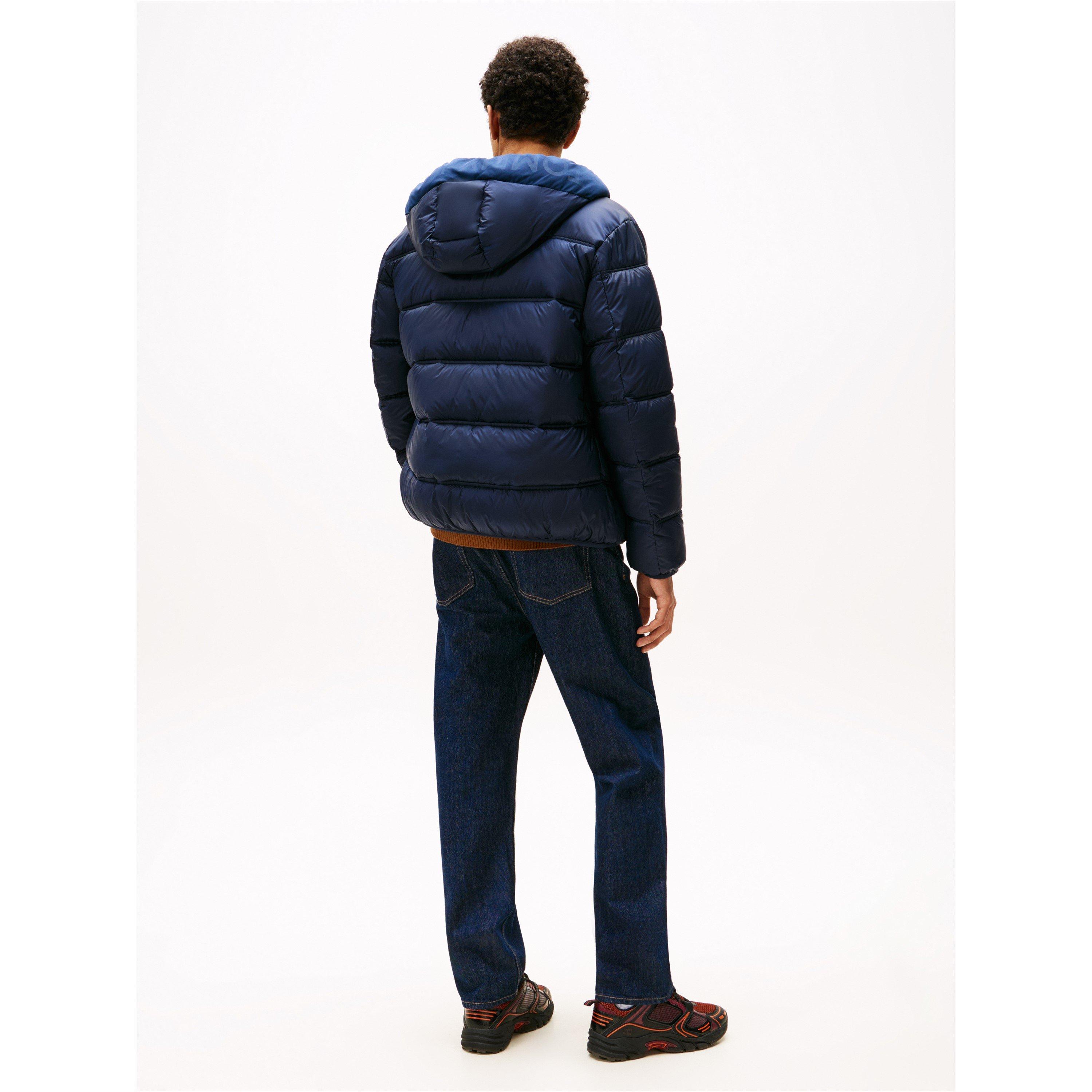 Dark Blue - Tommy Jeans - TJ Hooded LG Jkt Sn64 - 5