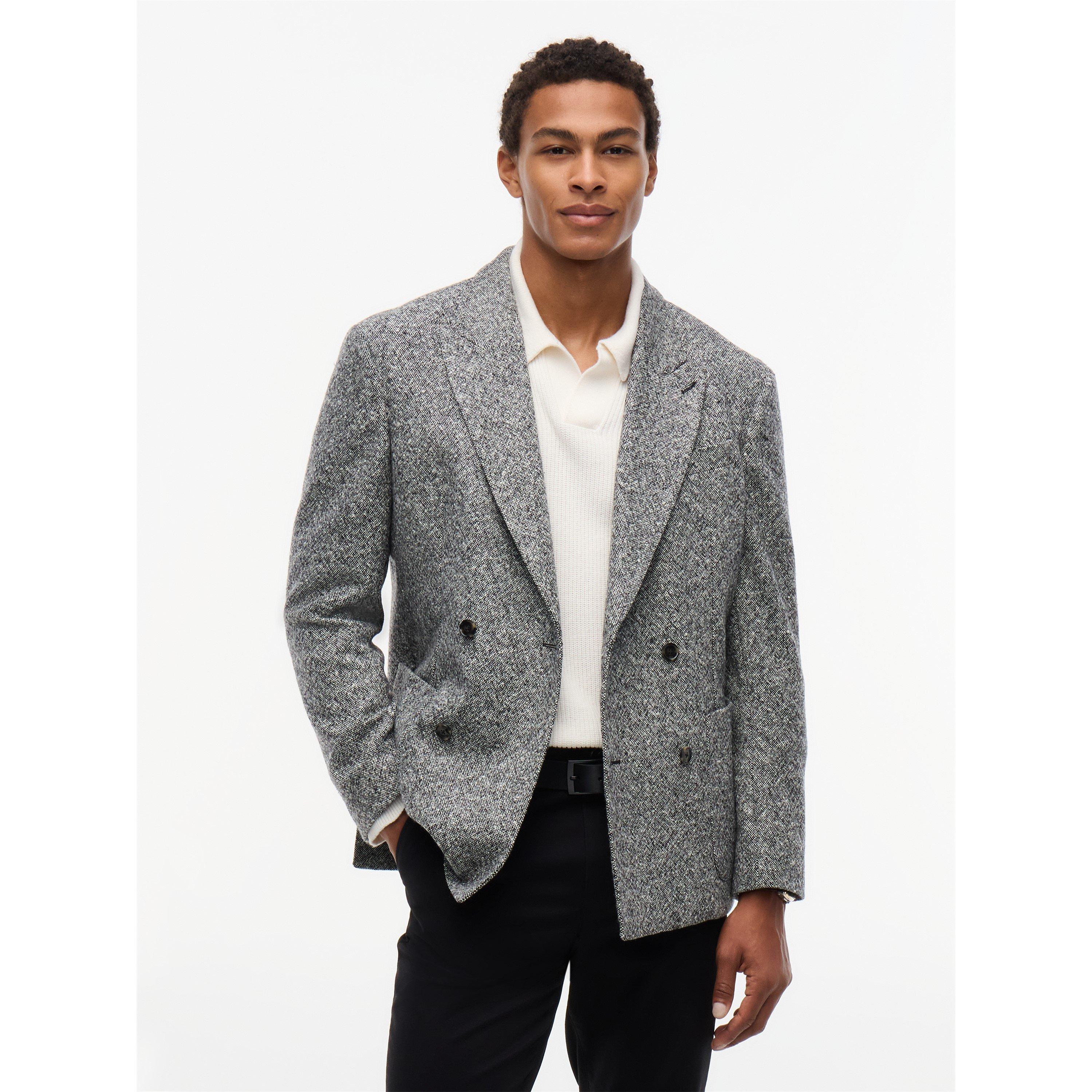 Dark Grey - Tommy Hilfiger - Men's Donegal Wool Blazer - 2