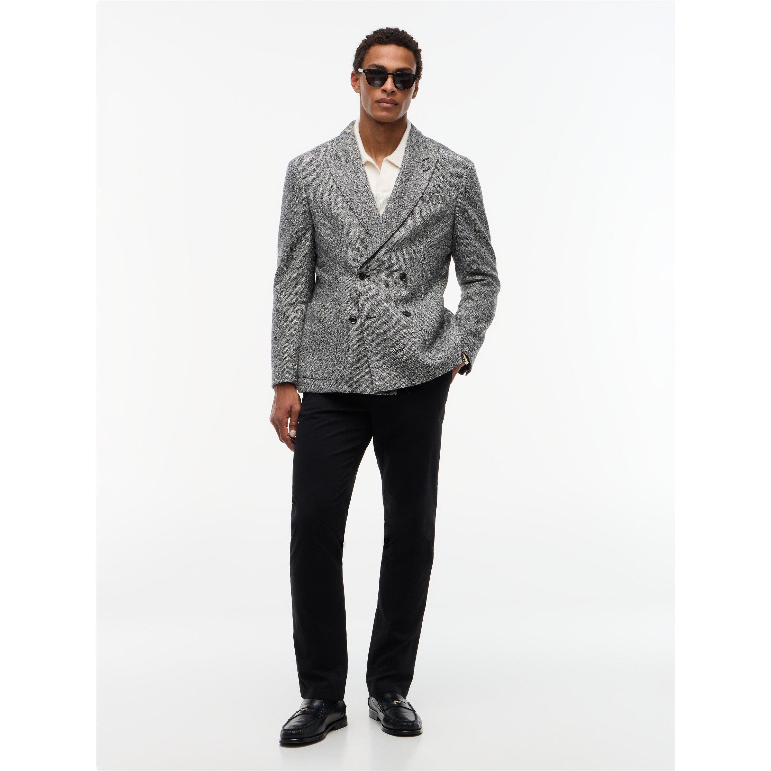 Dark Grey - Tommy Hilfiger - Men's Donegal Wool Blazer - 3