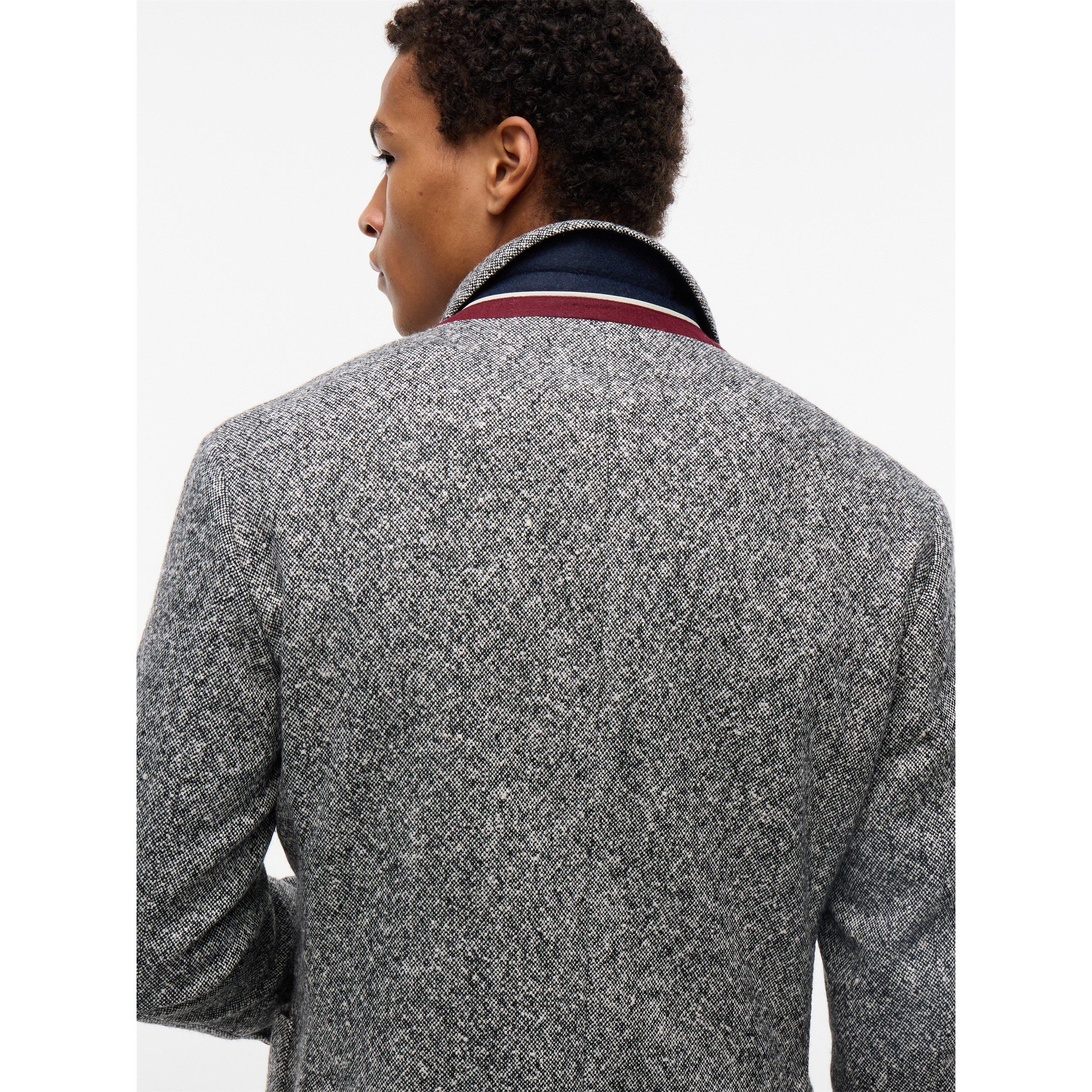 Dark Grey - Tommy Hilfiger - Men's Donegal Wool Blazer - 5