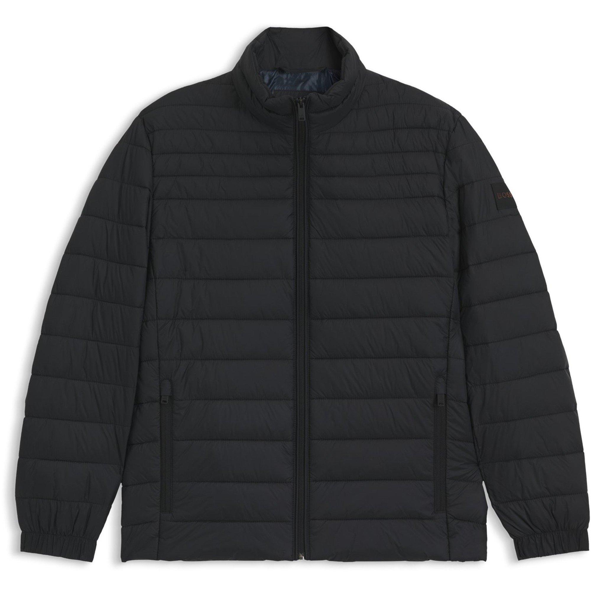Zwart 001 - Boss - Men's Oden Boss Orange Full-Zip Puffer Jacket - 1