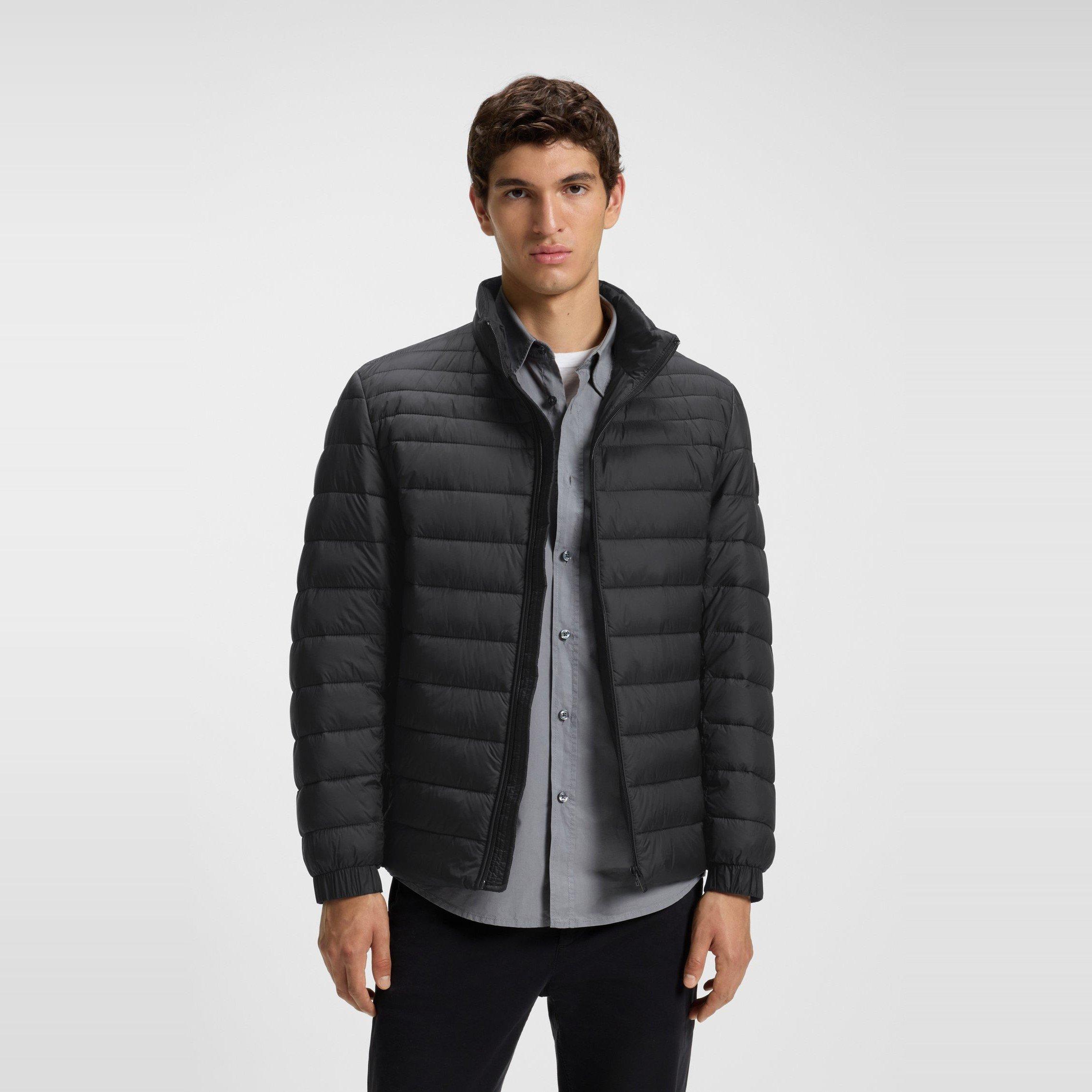 Zwart 001 - Boss - Men's Oden Boss Orange Full-Zip Puffer Jacket - 2