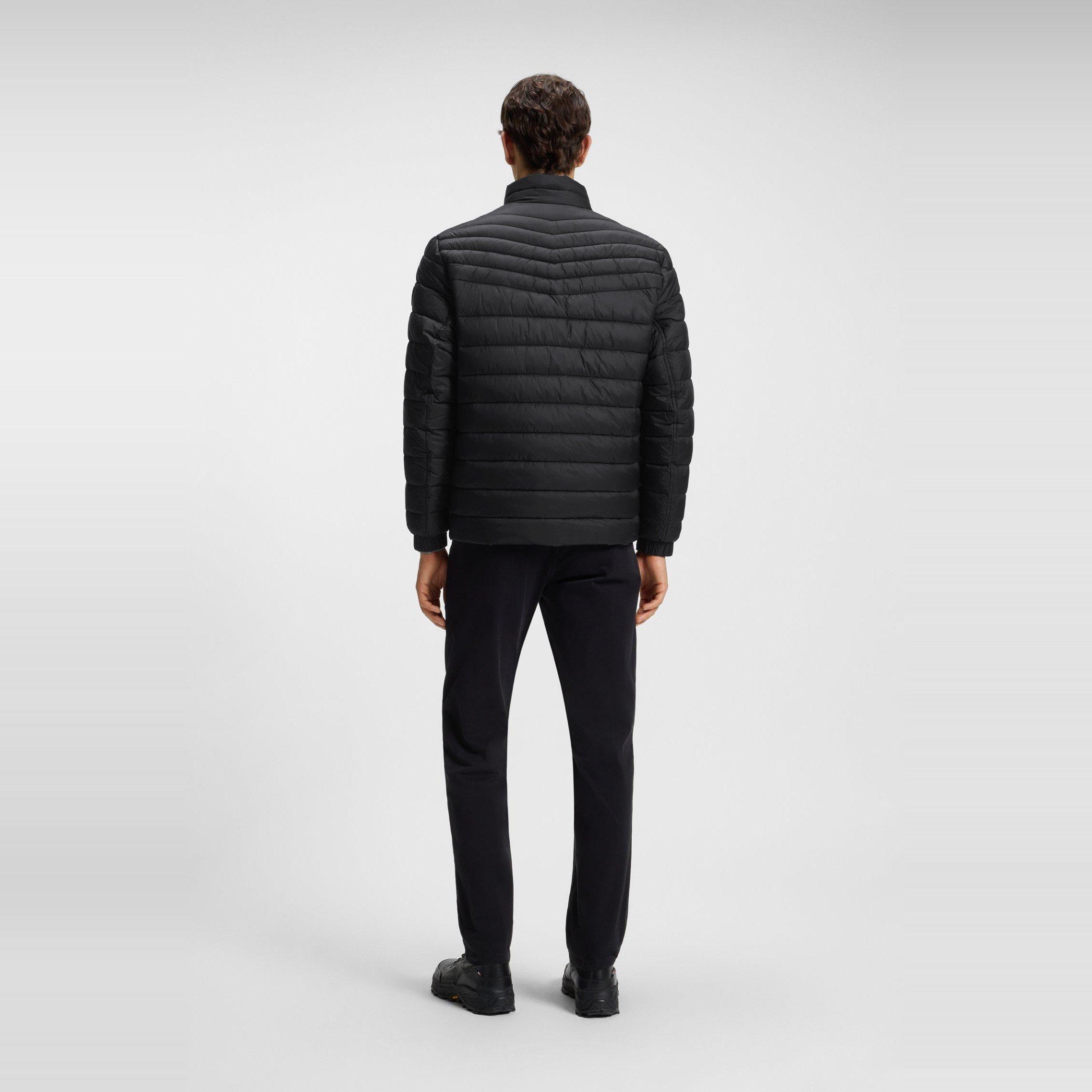 Zwart 001 - Boss - Men's Oden Boss Orange Full-Zip Puffer Jacket - 3