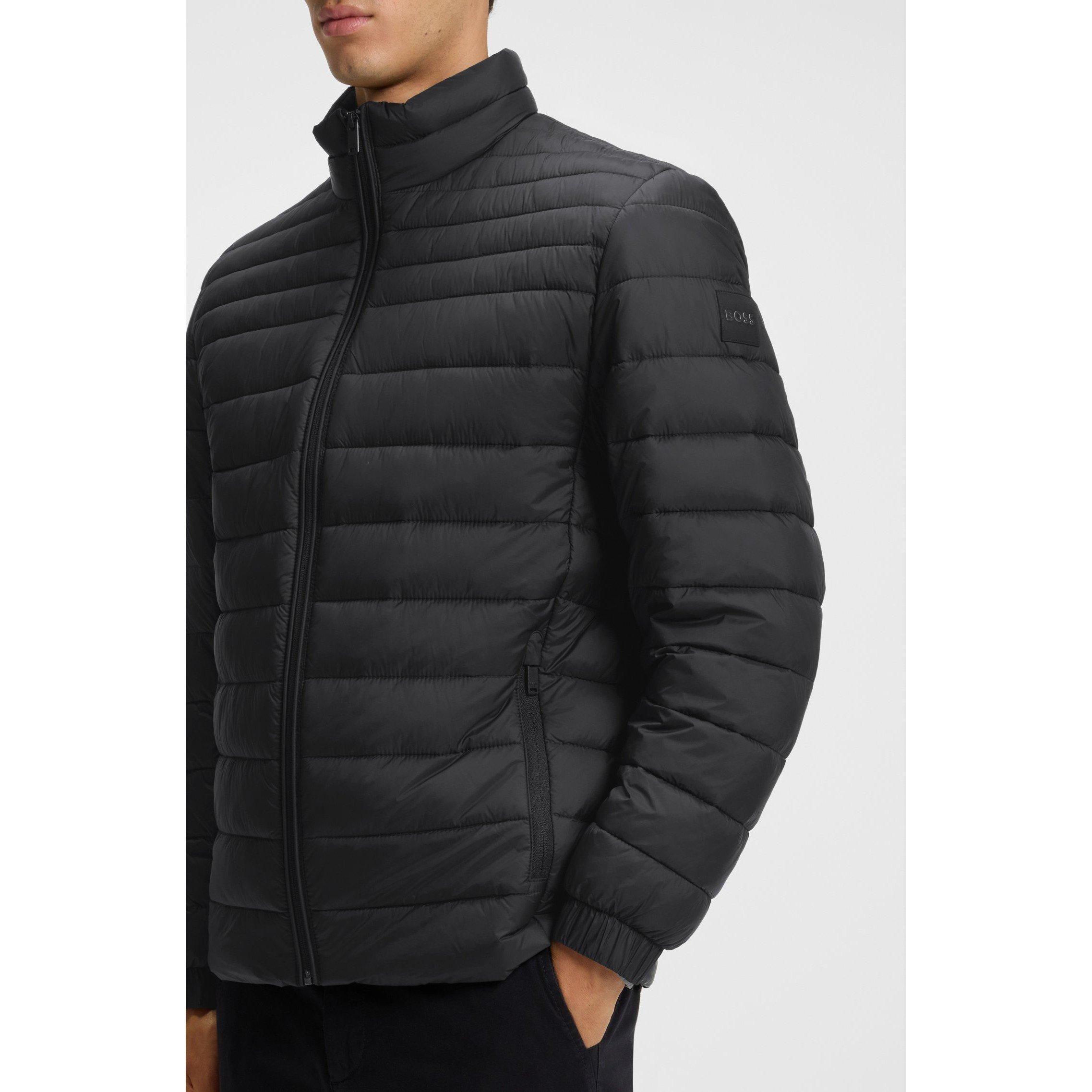 Zwart 001 - Boss - Men's Oden Boss Orange Full-Zip Puffer Jacket - 4