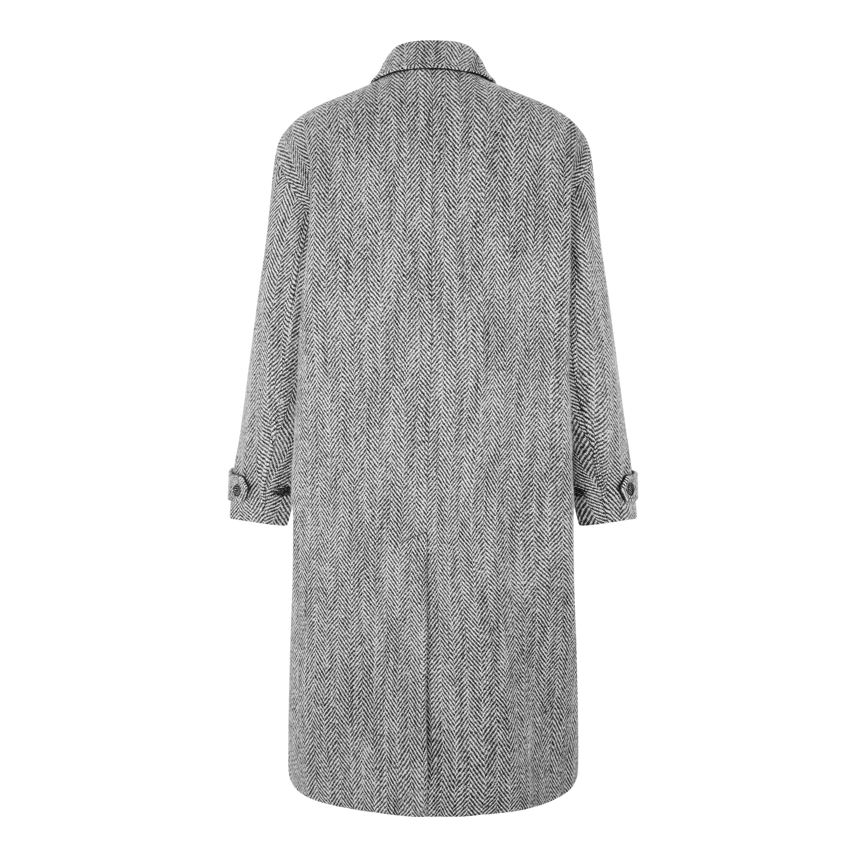 Grey - Dolce and Gabbana - DG Herringbone Ovrct Sn64 - 2