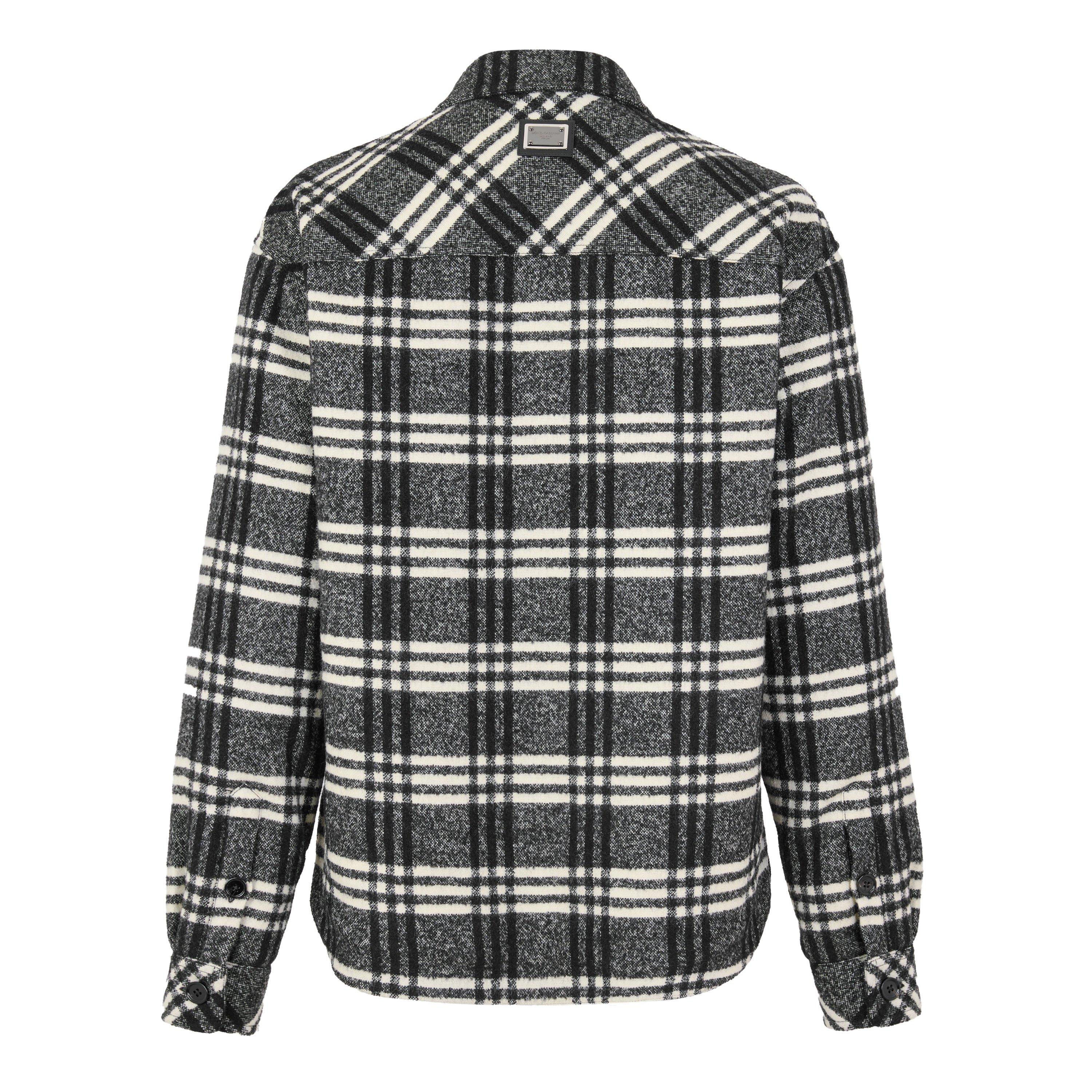 Black Check - Dolce and Gabbana - DG Mixed Wool OvShrt Sn64 - 2