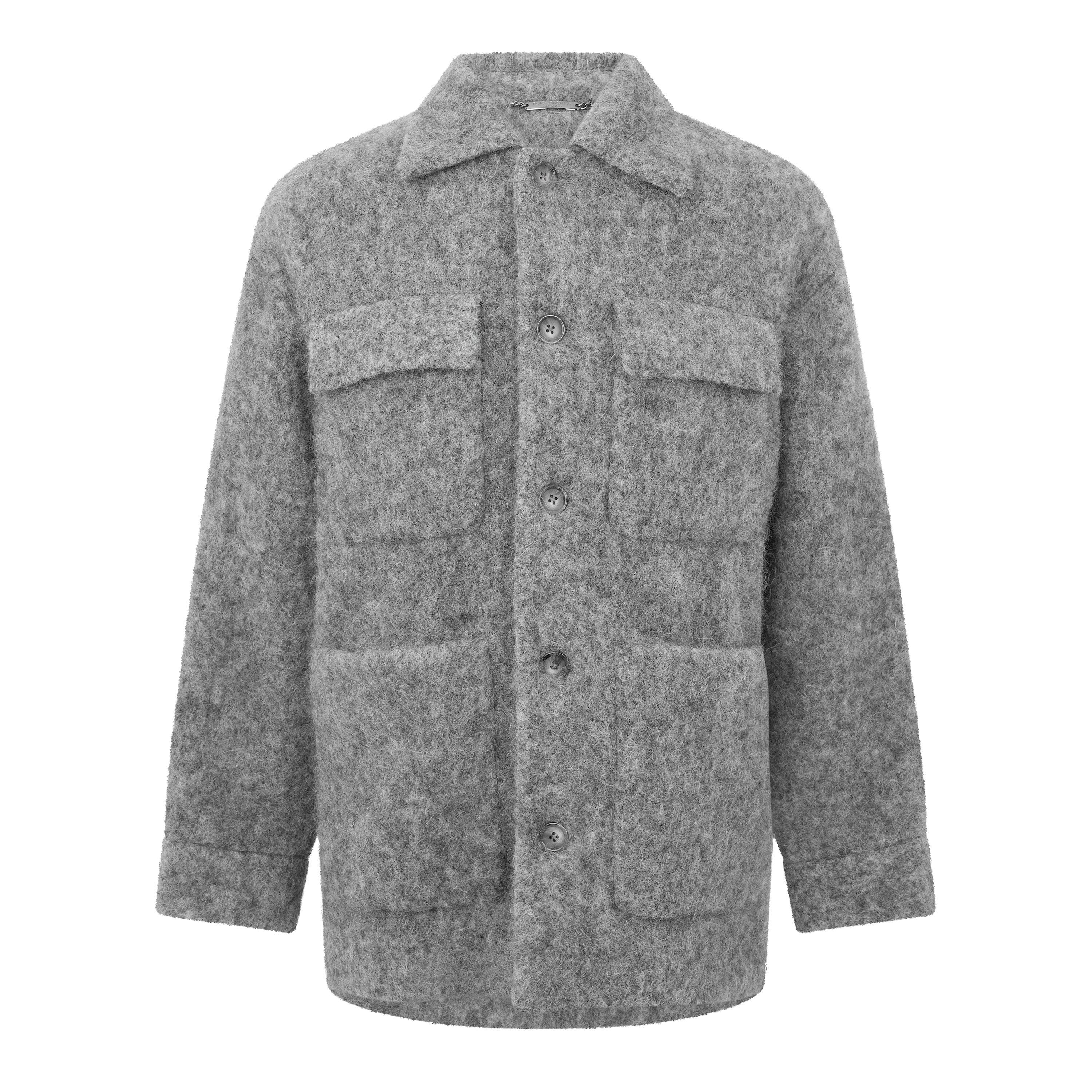 Grey Melange - Dolce and Gabbana - DG Wool Overshirt Sn64 - 1