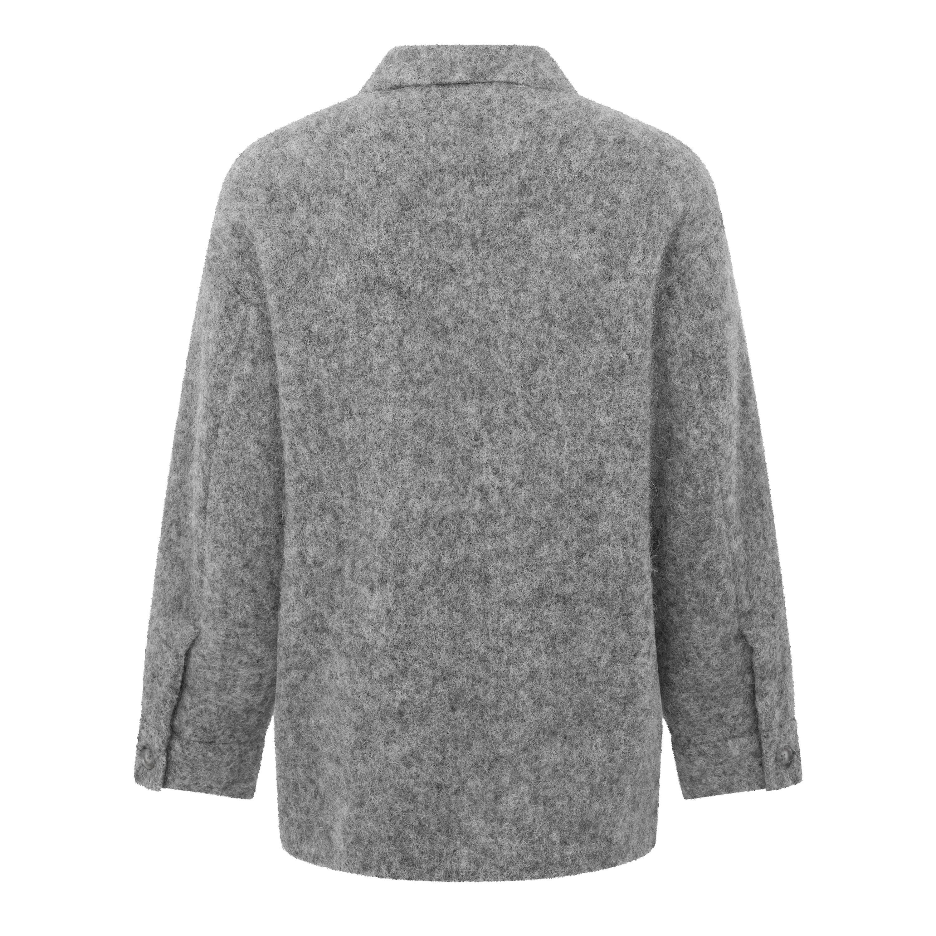Grey Melange - Dolce and Gabbana - DG Wool Overshirt Sn64 - 2