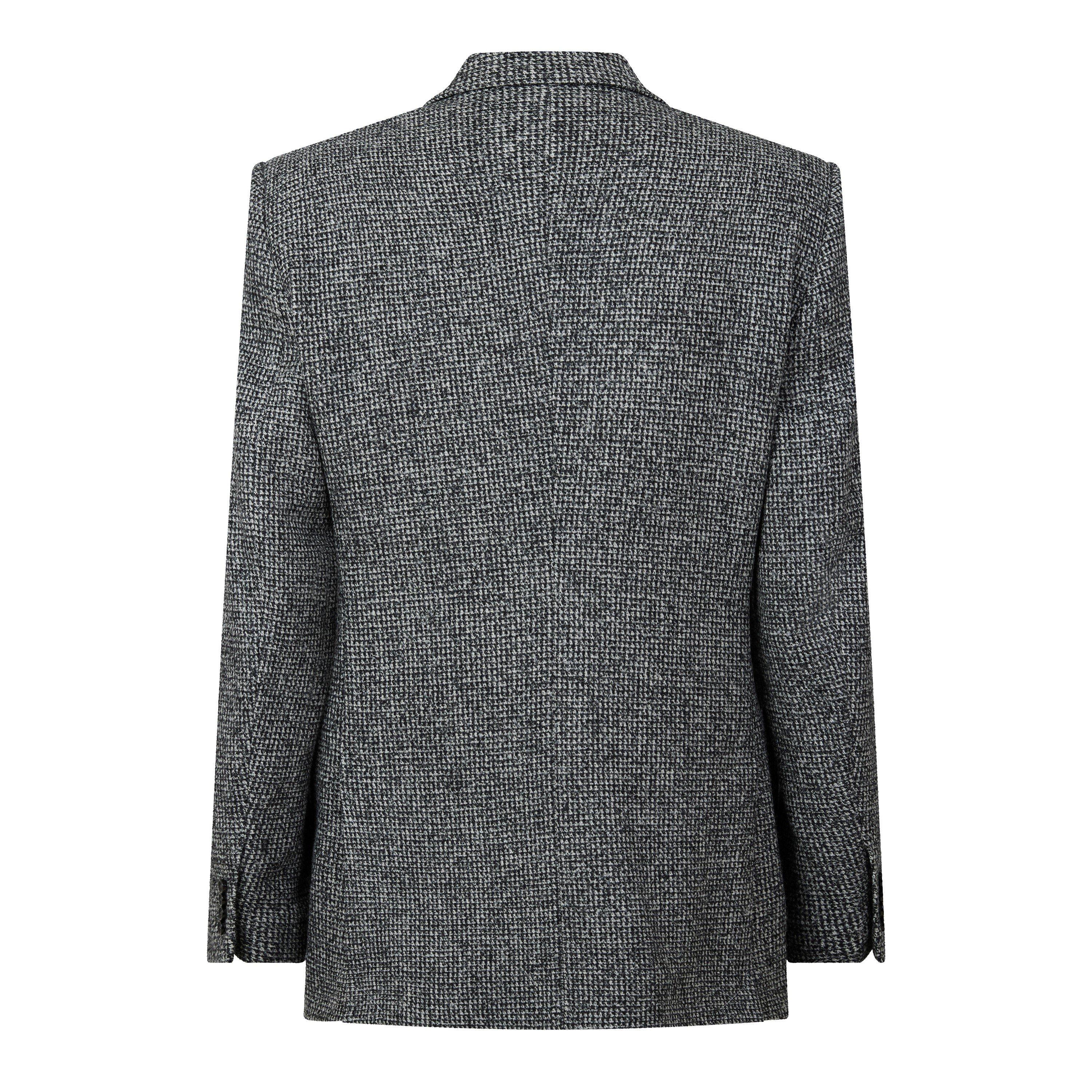 Grey - Dolce and Gabbana - DG Mixed Wool Blazer Sn64 - 2