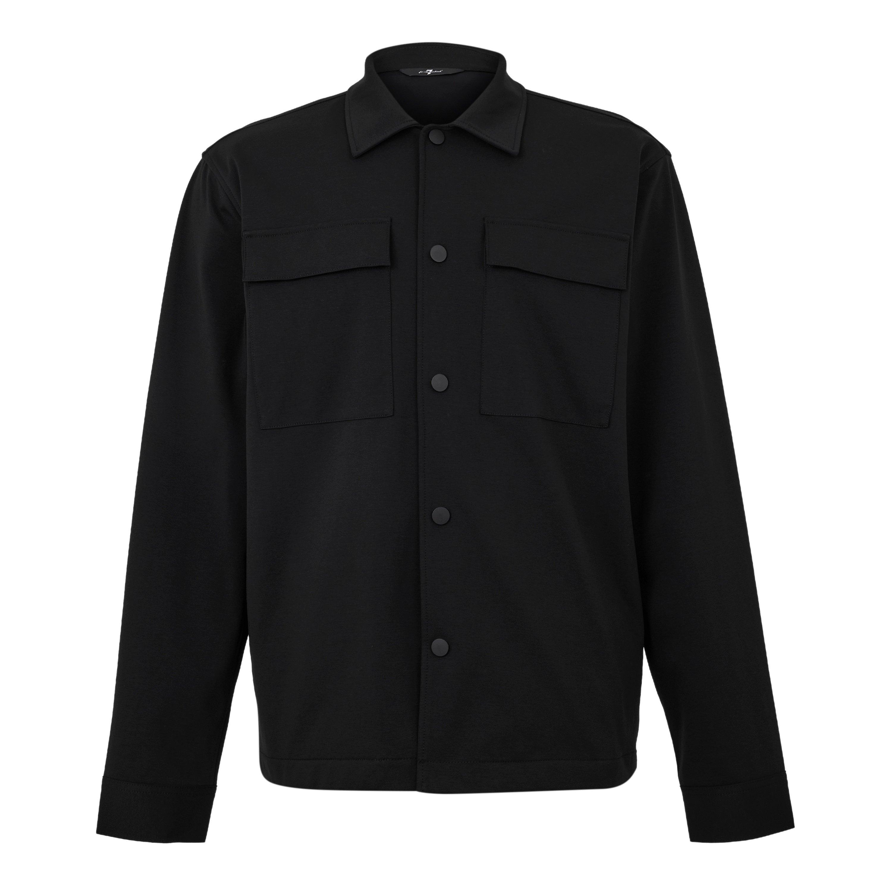 Dbl Knit Black - 7 For All Mankind - Men's Overshirt - 1