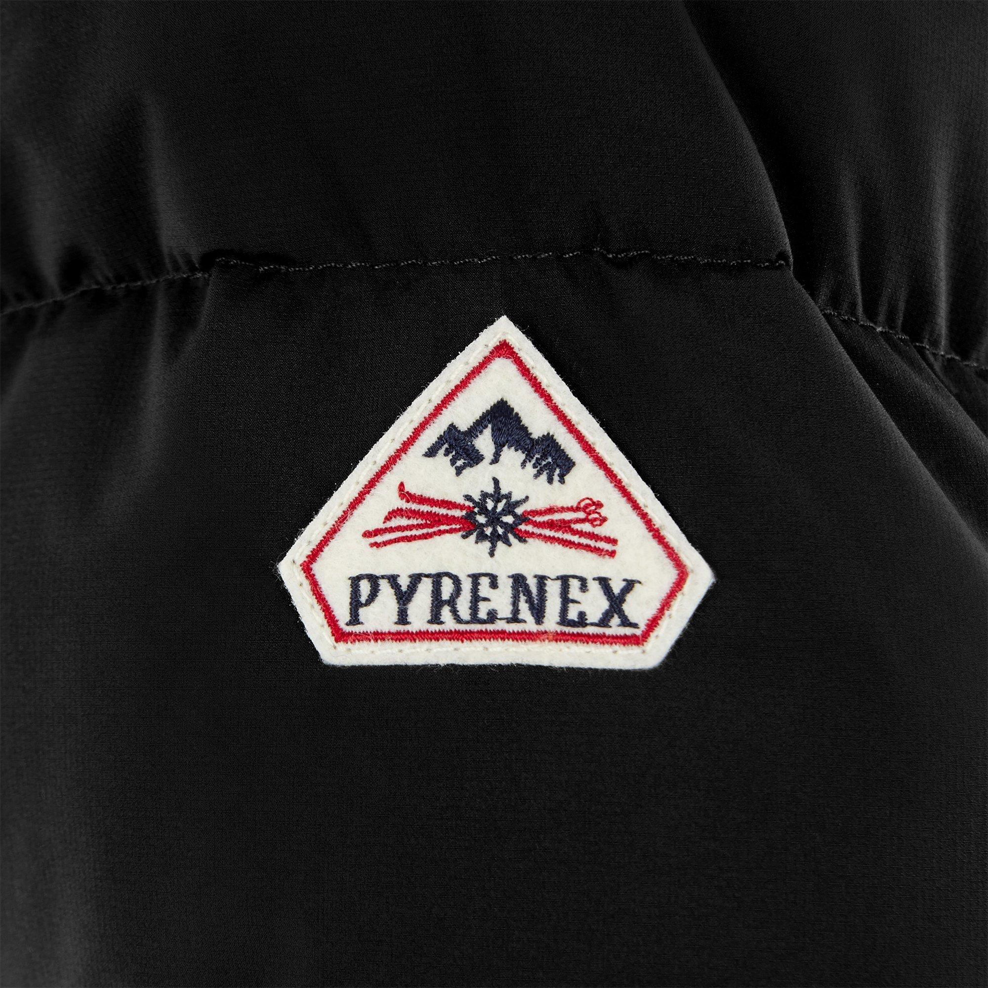 Black 0009 - Pyrenex - Men's Spoutnic Water Resistant Duck Down Detachable Hood Short Puffer Jacket - 5