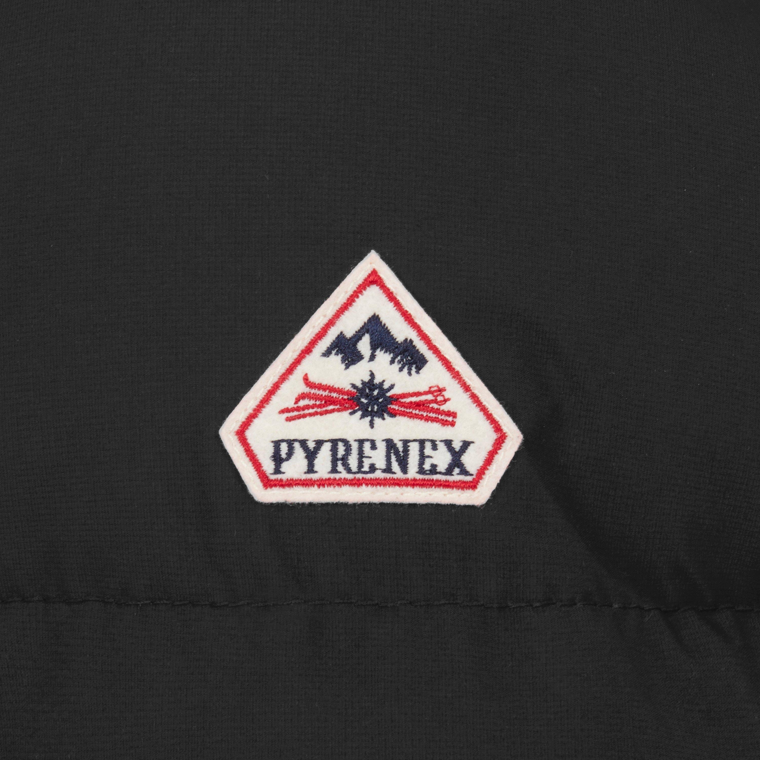 Black 0009 - Pyrenex - Men's Spoutnic Water Resistant Duck Down Detachable Hood Short Puffer Jacket - 6