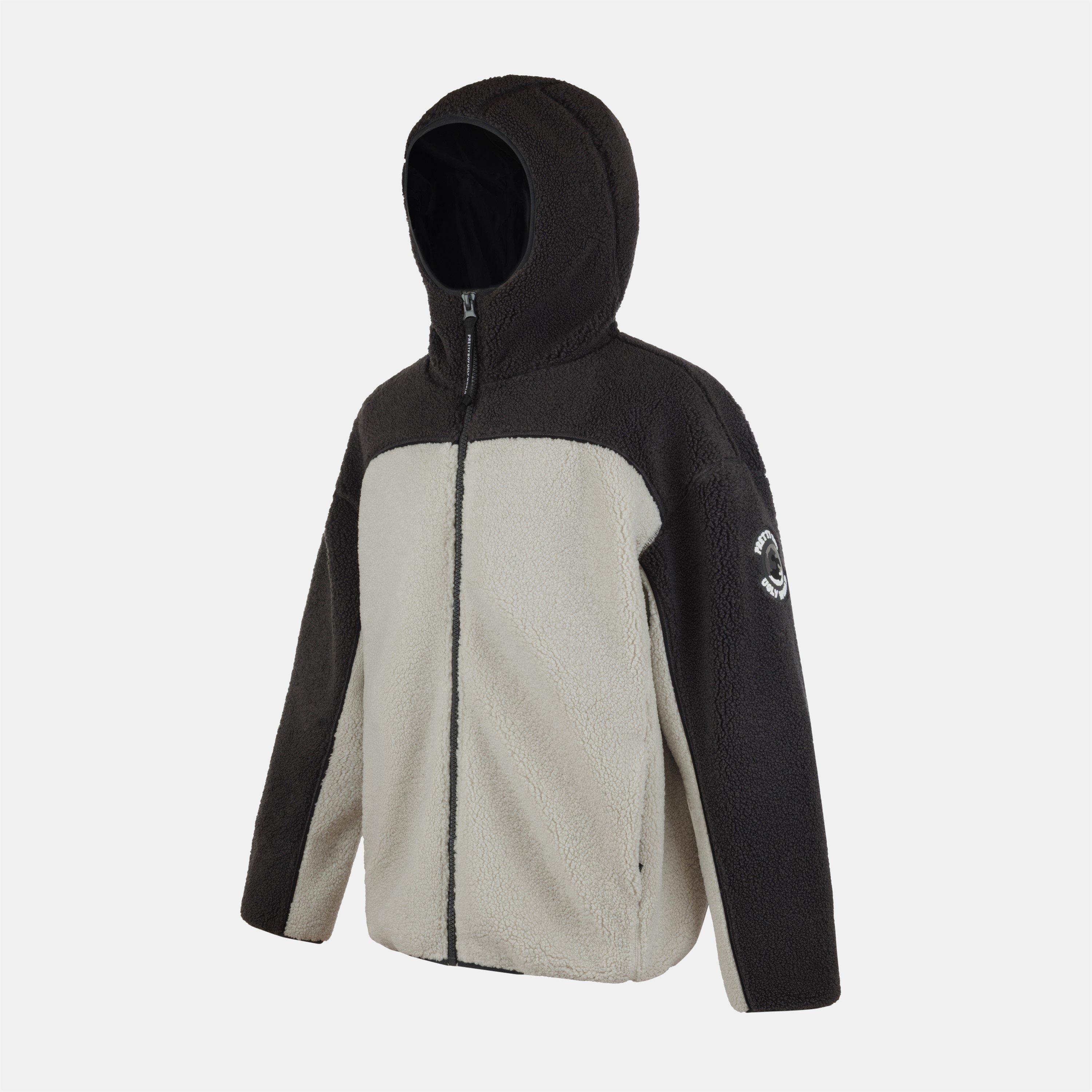 Grey/Grey - Pretty Boy Ugly World - Men's World Full-Zip Sherpa Jacket - 3